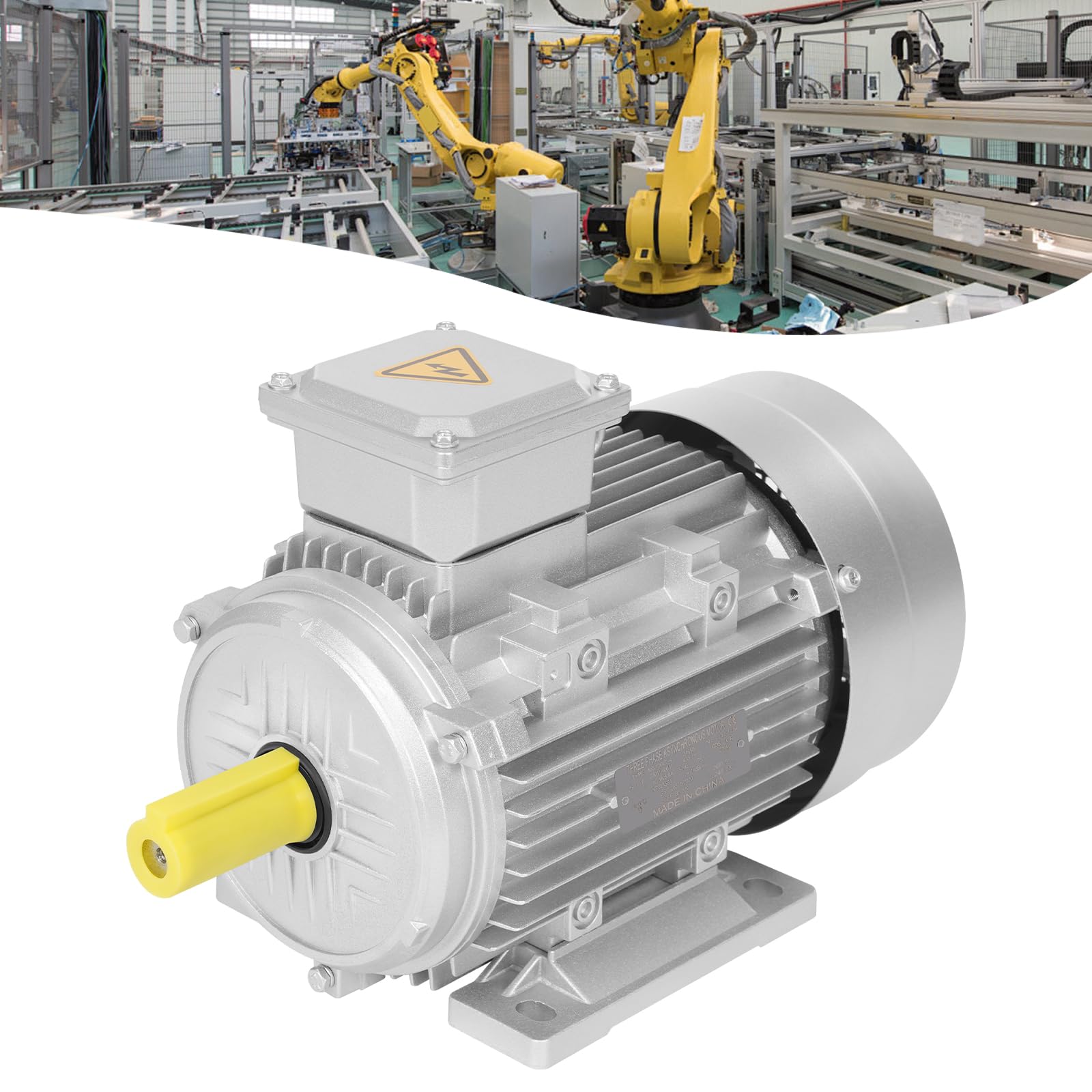 Elektromotor 3KW 1435 U/min Drehstrommotor Elektro Antriebsmotor Dreiphasen Asynchronmotor,230/400V IP55 F Isolierung 37.7 * 20 * 25.7cm Ideal Für Maschinen Industrie Werkzeugmaschinen