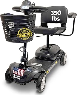 Electric Mobility Scooter Z-4 for Adults,Battery Powered Scooters for Seniors,350 lbs Weight Capacity, Black,