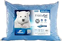 Travesseiro Frostygel Fibrasca Toque Gelado Lavável 50x70cm Cor Azul