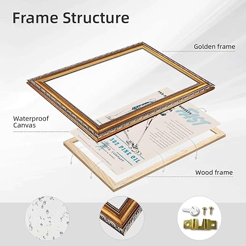 Miniatura 2 de Vintage Framed Woman Cleaning Wall Art Canvas Print Oil Paintings Reproduction World Classics,Retro,Newspaper Poster,Painting Home