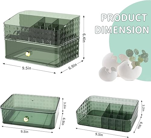 Miniatura 4 de Organizador de maquillaje con cajones, organizador apilable de cosméticos y almacenamiento, organizadores de cuidado de la piel para tocador, ideal