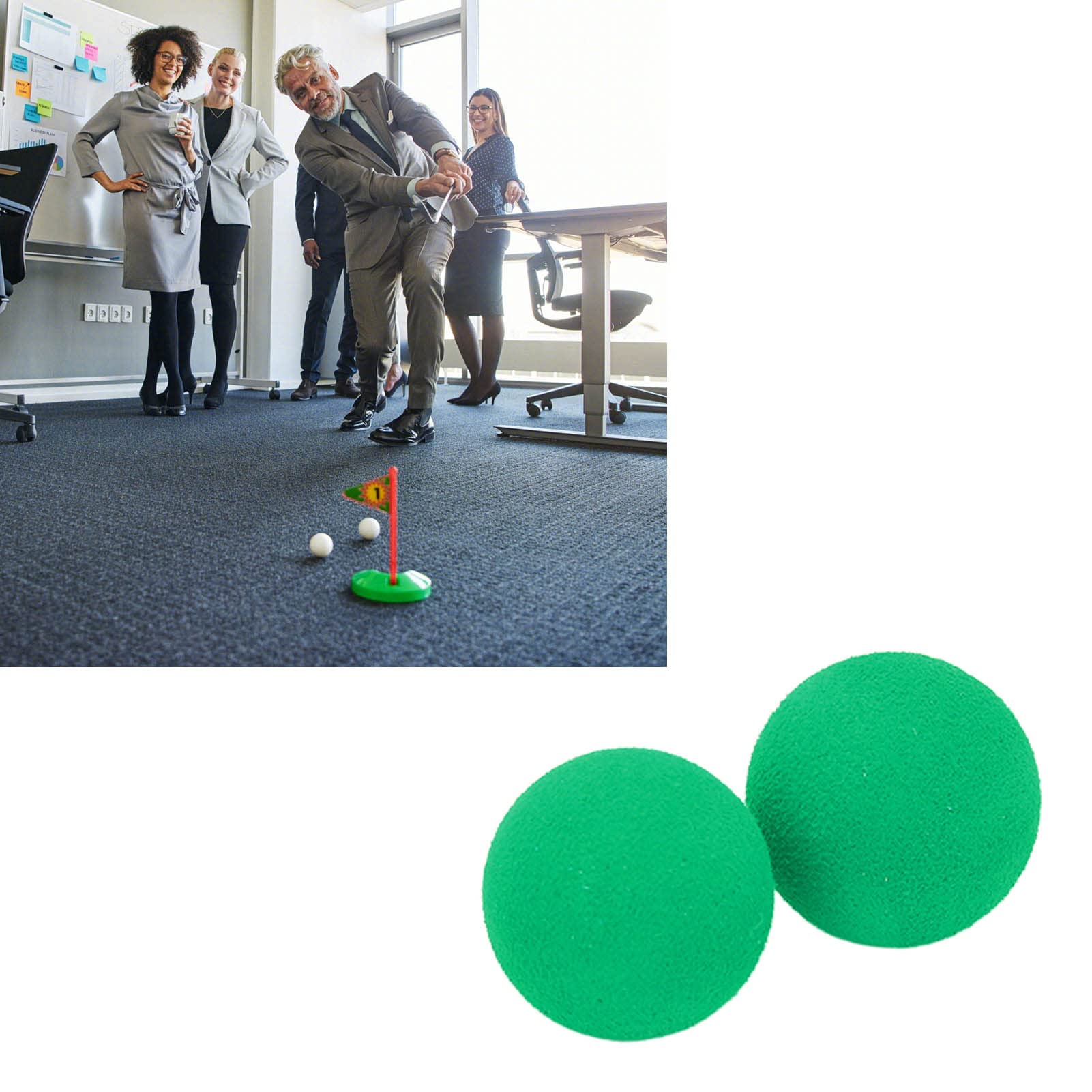 Paquete de 30 Pelotas de Golf de Espuma EVa de 21,5 Mm Pelotas de Golf de Práctica de Espuma Suave para Hombres, Mujeres, Entrenamiento en Interiores Y Exteriores