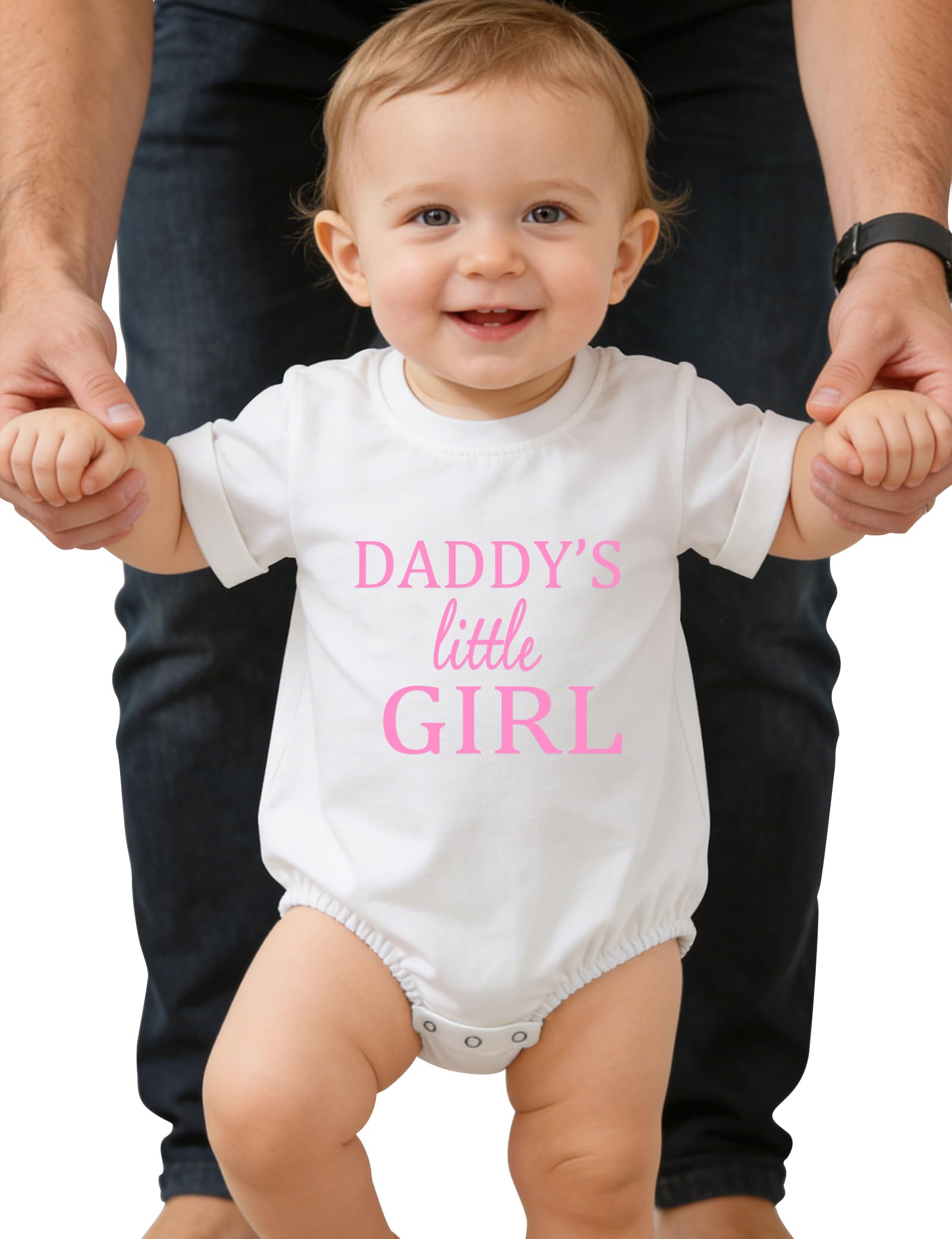 Unisex Baby Short Sleeve Funny Bodysuit for Casual Wear and Learn to Walk With Button Can Quickly Change
