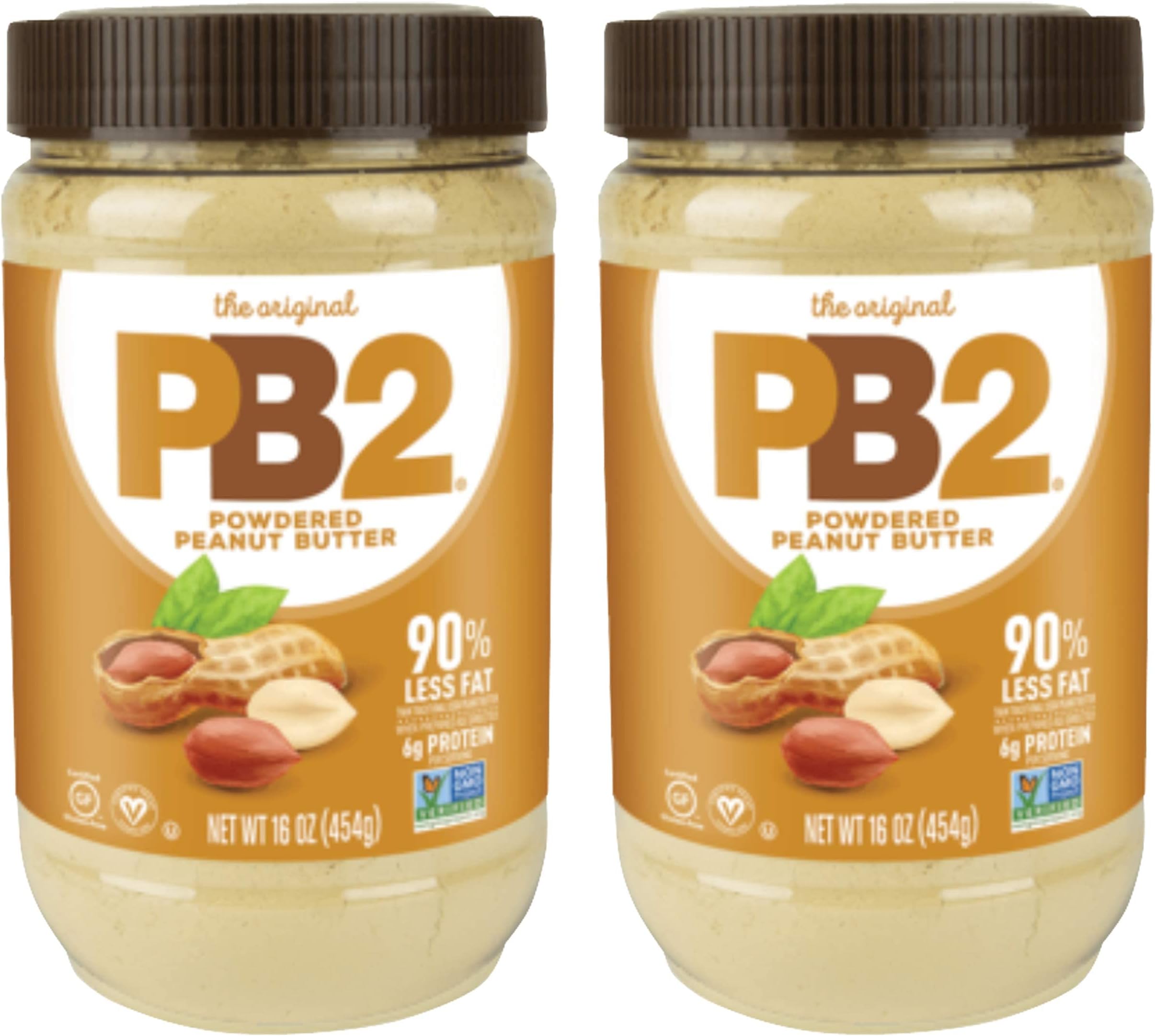 Powdered Peanut Butter, 1lb Jar (2-pack)