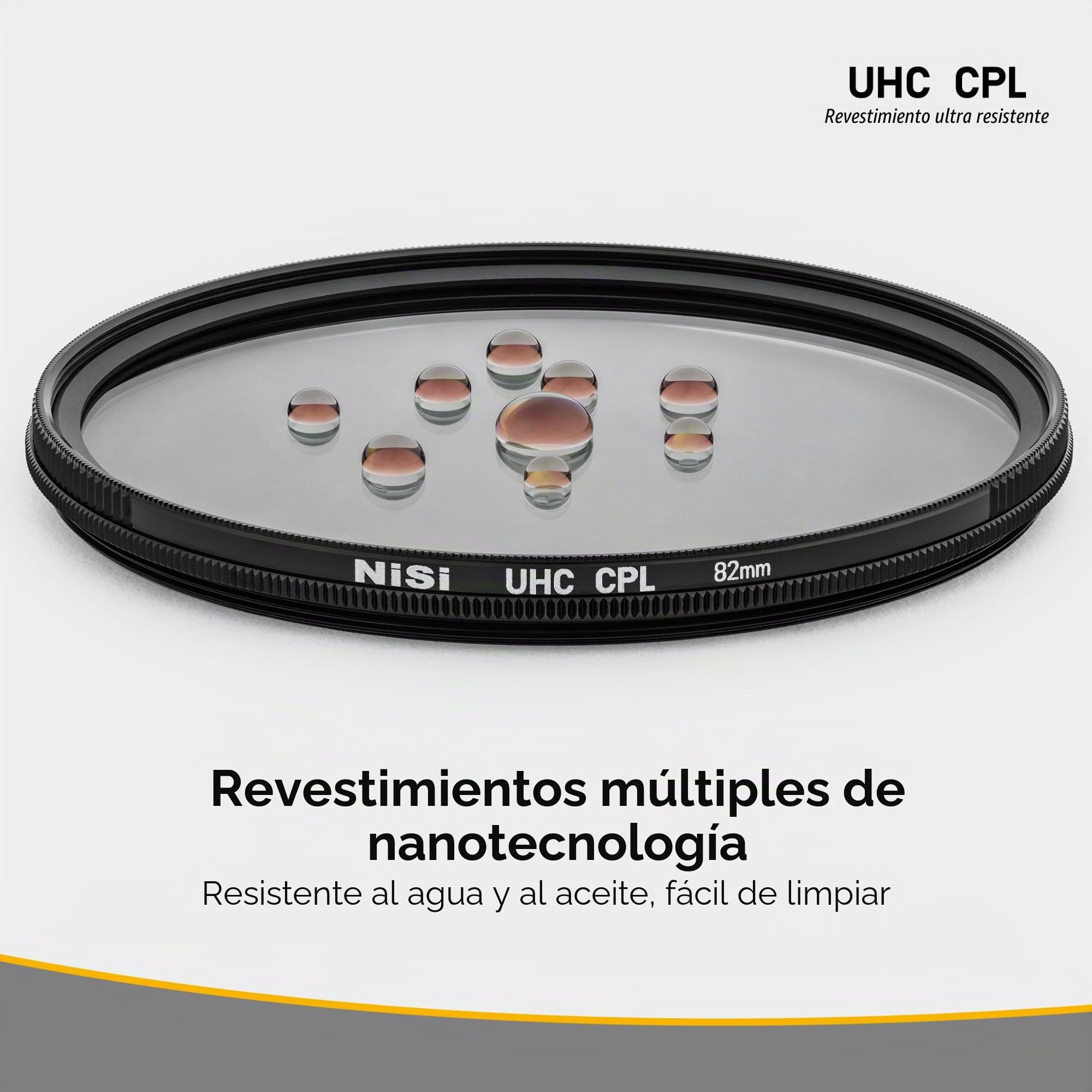 NiSi 77mm UHC CPL Filtro Polarizadore para Objetivo | Ultra Hard Coating Eficacia de polarización del 99,99%, Reduce Reflejos No Deseados