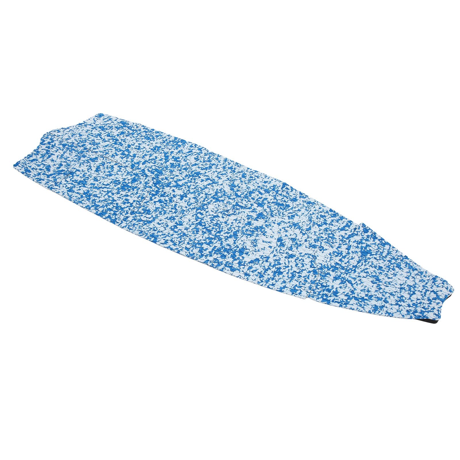Bediffer Surfbrett-Traktionspad-Set mit 9 Stück, Rutschfestes Eva-Surfzubehör für Kitesurfen und Paddle-Boards, Blau und Weiß, 188 X 60 cm