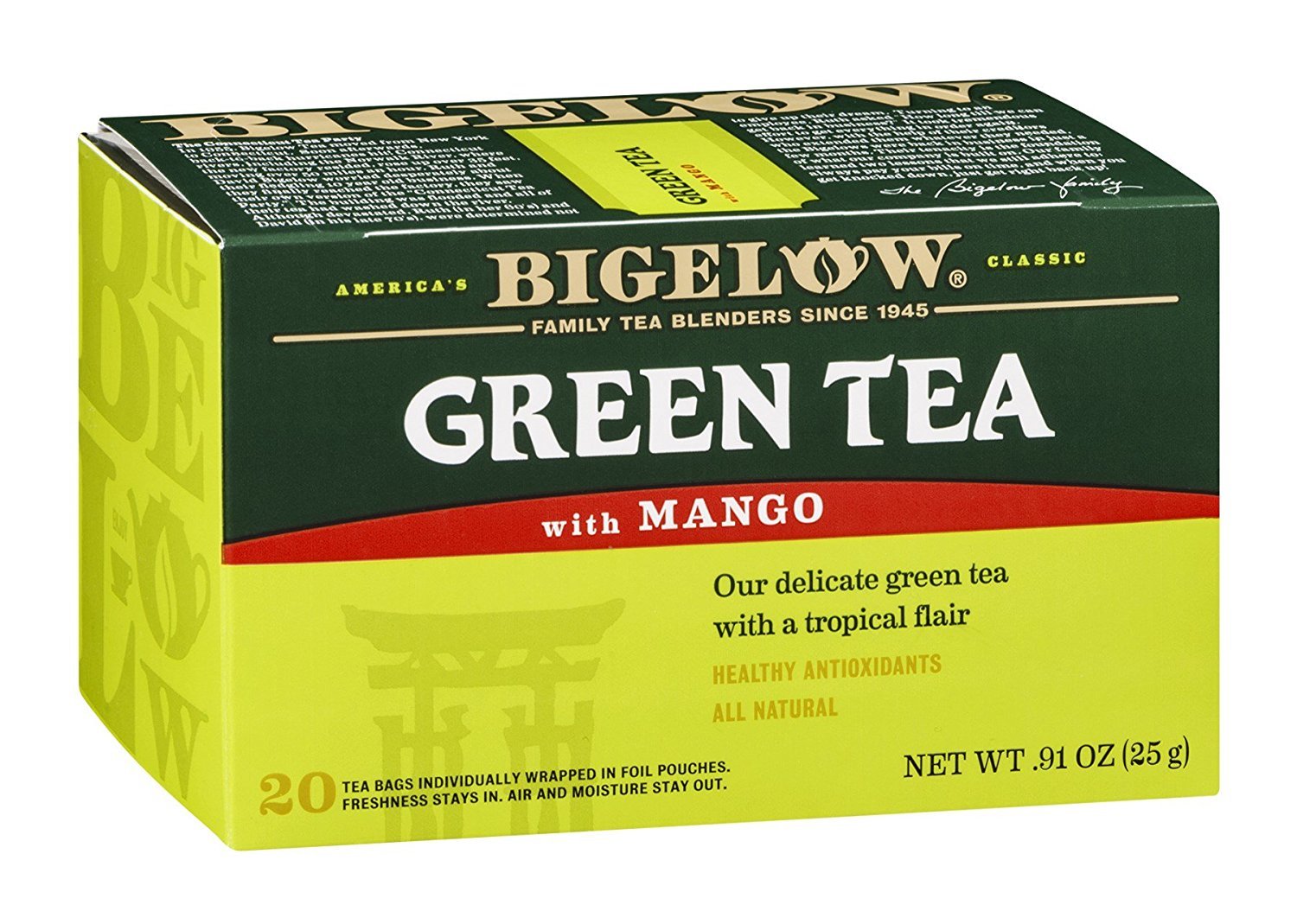 Bigelow Tea Grn Mango 20bg