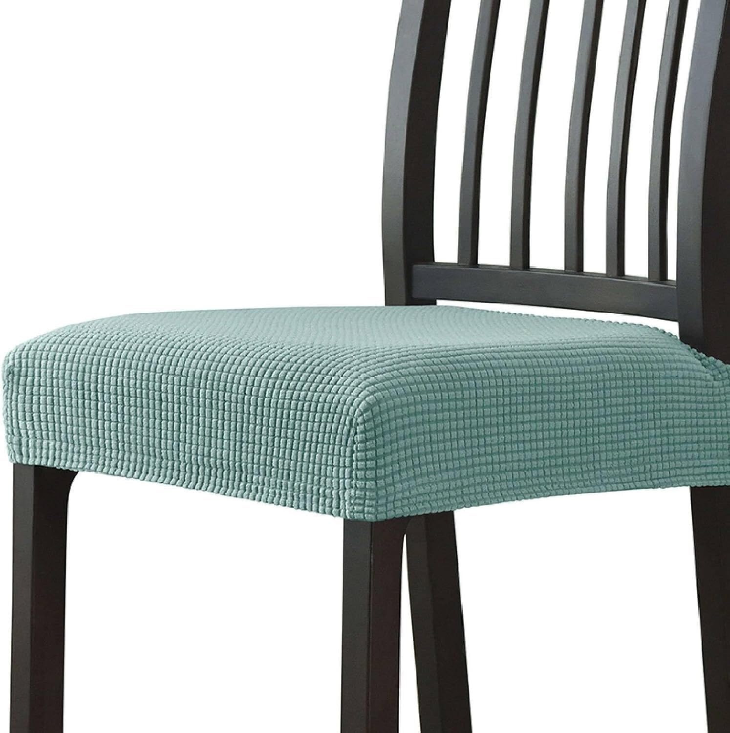 NMVAWIPT Chair Seat Covers, Jacquard Stretchable Removable Washable Slipcovers For Kitchen, Universal Fit(7#,6pcs)