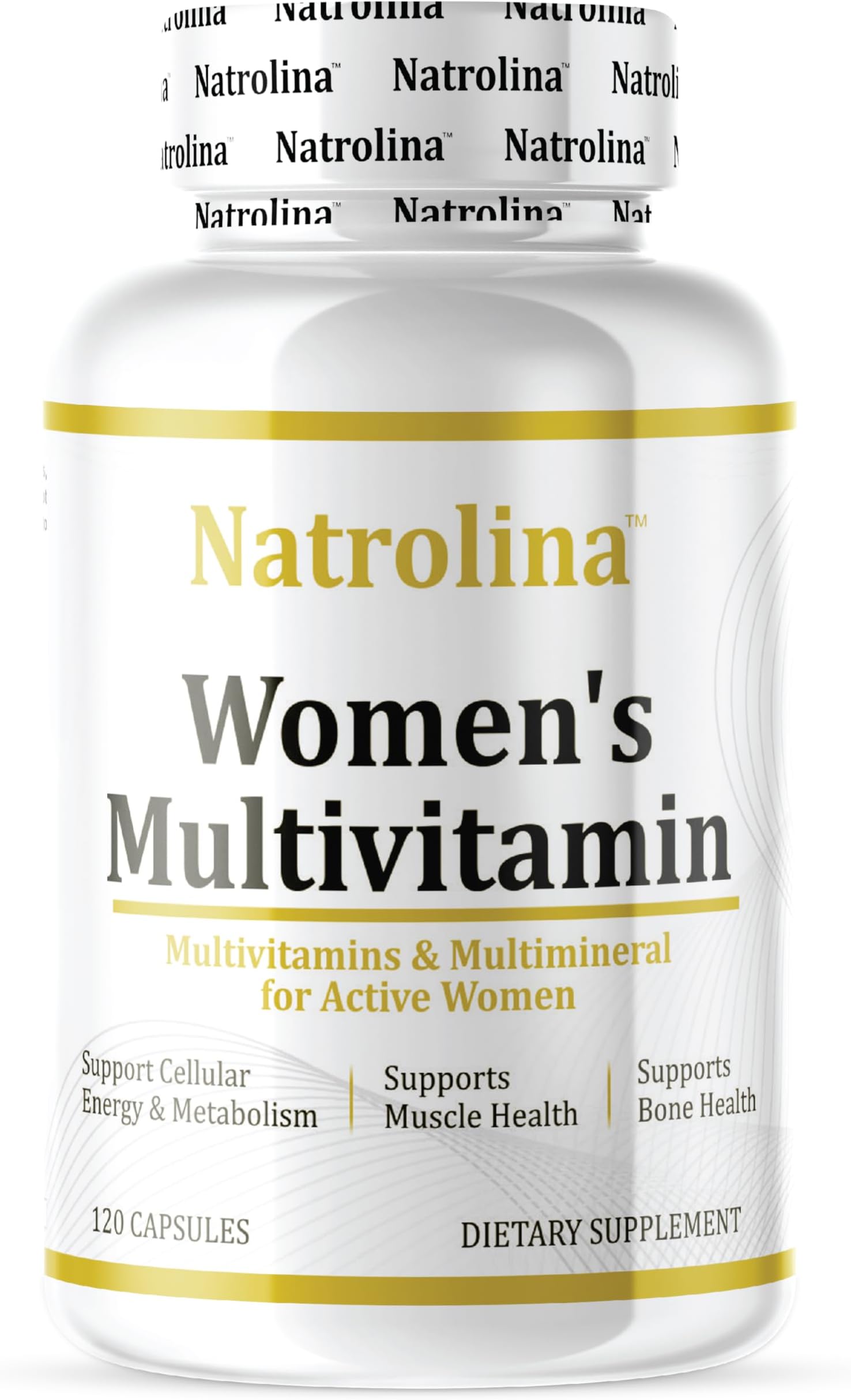 Multivitamin for Women 120 Capsules with Multivitamins & Multimineral | Supports Cellular Energy metabolism, Muscle and bone Health | Daily Active Women Multivitamin Supplement for women