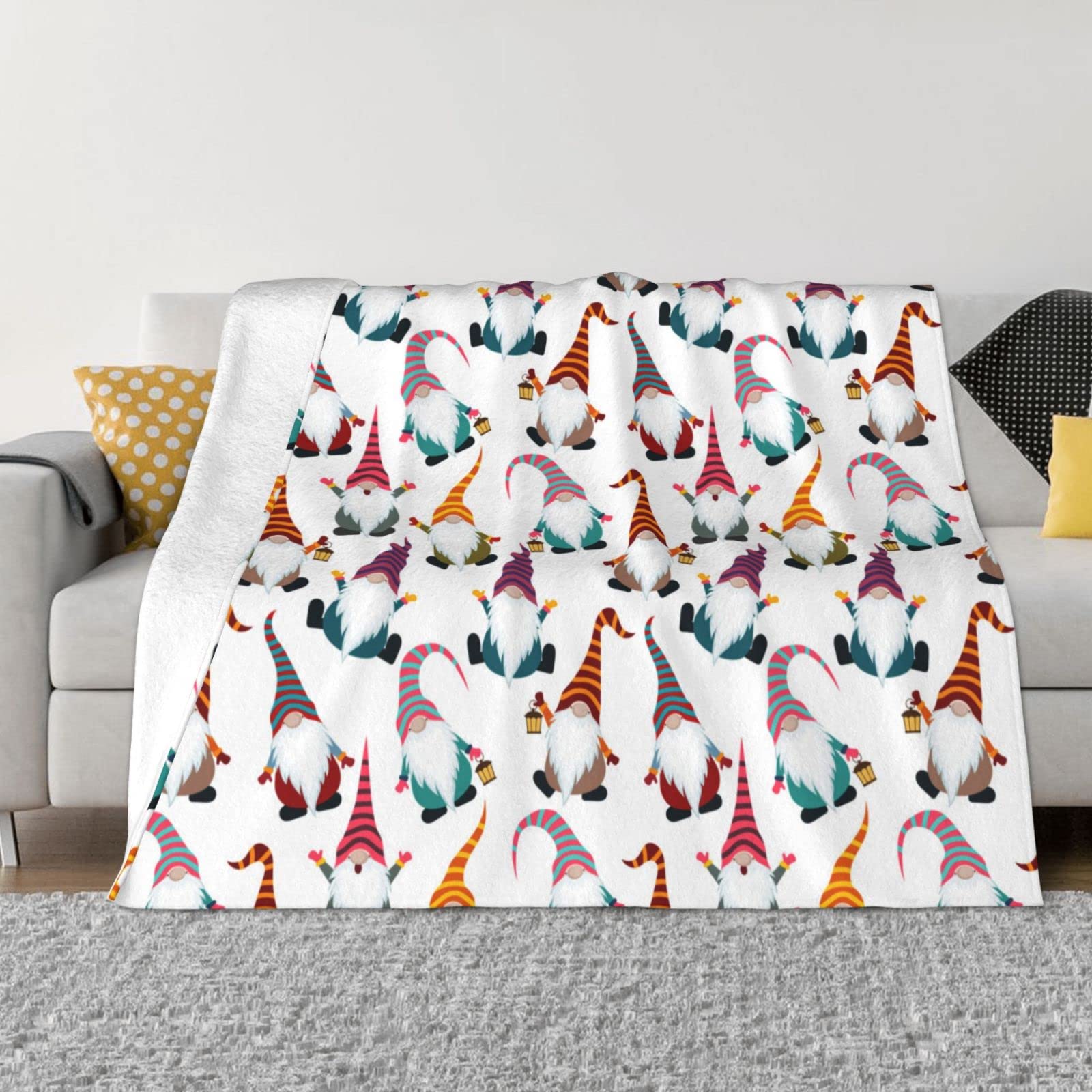 Couverture en flanelle de Noël plaid doux lit et canapé multi-tailles