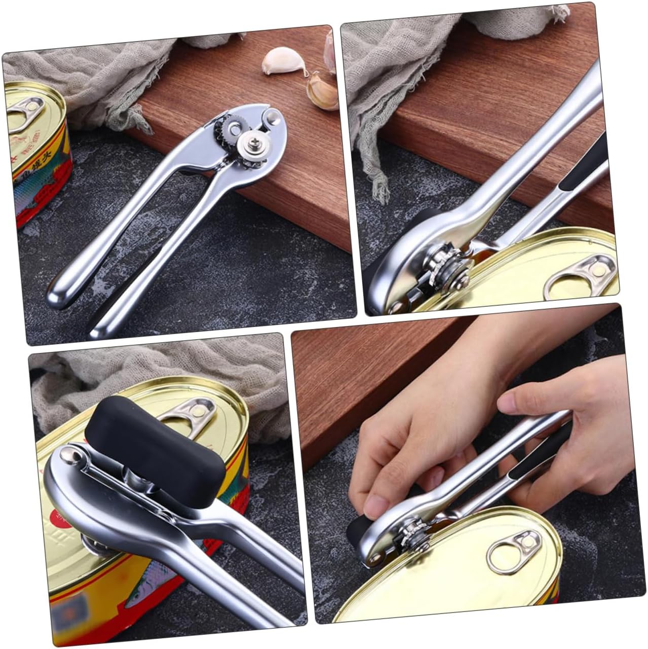 Generic 1pc Can Opener Can Top Opener Opener for Cans Automatic Openers Soda Can Lids Bucket Opener Bottles Electric Open Can Gadgets Electric Opener Silver Stainless Steel