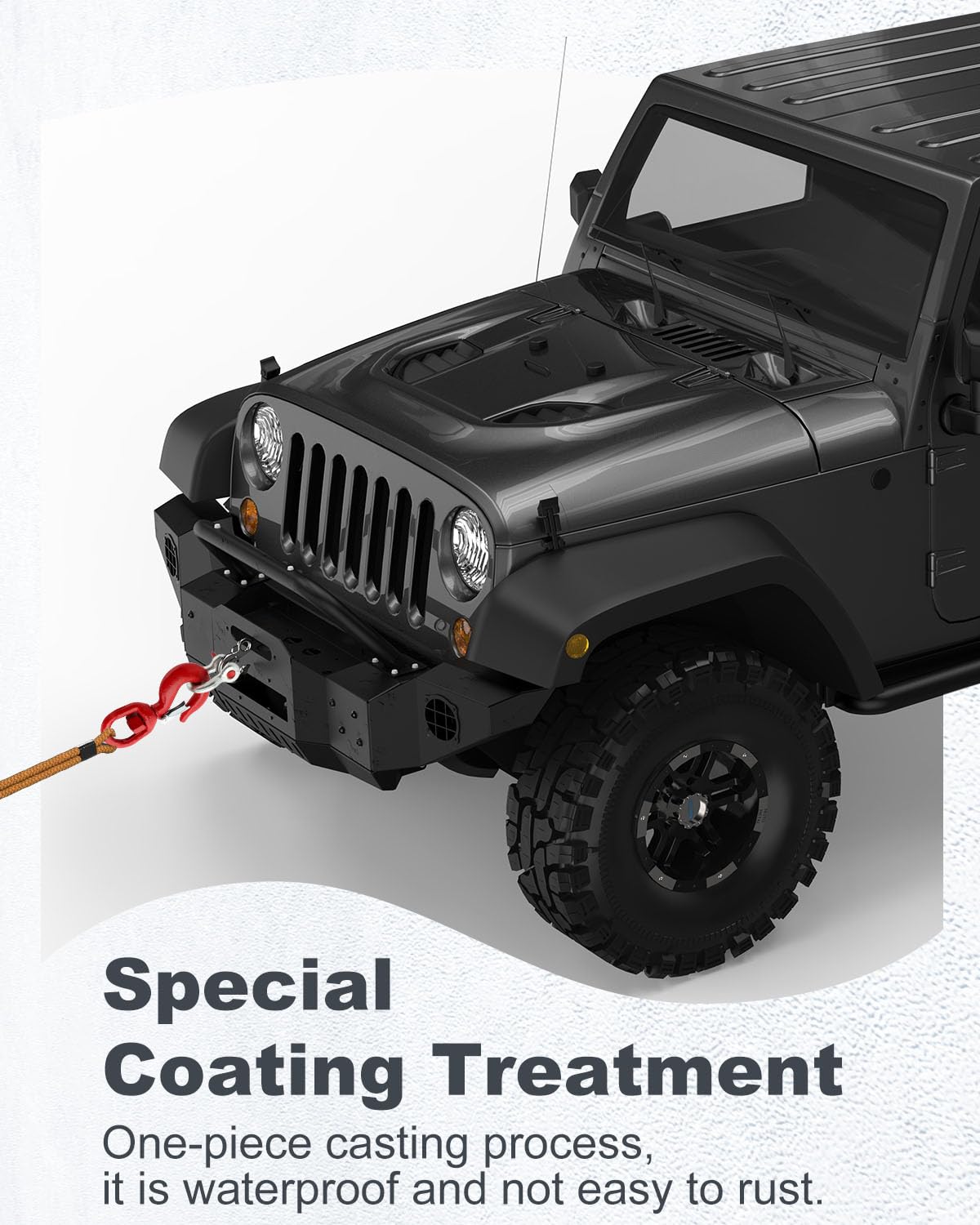 2 Ton Swivel Lifting Hook with 1/2'' D Ring Shackles, Heavy Duty Alloy Steel Lifting Hooks for Tow Strap/Winch/Traction Steel Wire/Vehicle Recovery, 4400 Lbs Safety Load Limit - Image 4