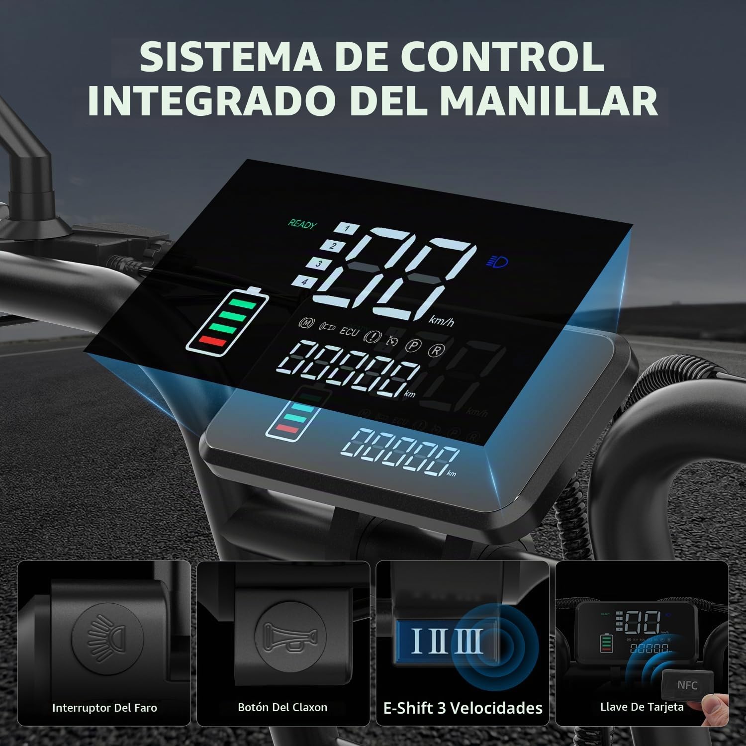 X5 - Bicicleta eléctrica para adultos, 20 x 4 Fat Tyre MTB con autonomía de 80 km y batería extraíble 48 V 15 Ah, motor 250 W, 25 km/h, bicicleta todoterreno eléctrica con bolsa de ciclismo