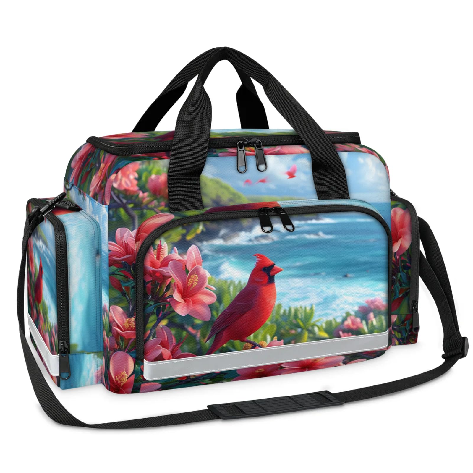 GzLeyigou First Aid Bags Empty, Unique Birds Emergency Bag First Aid Kit Multiple Compartment Kit Carrier On Call Trauma Bag For Paramedics Emergency Medical Supplies Kit