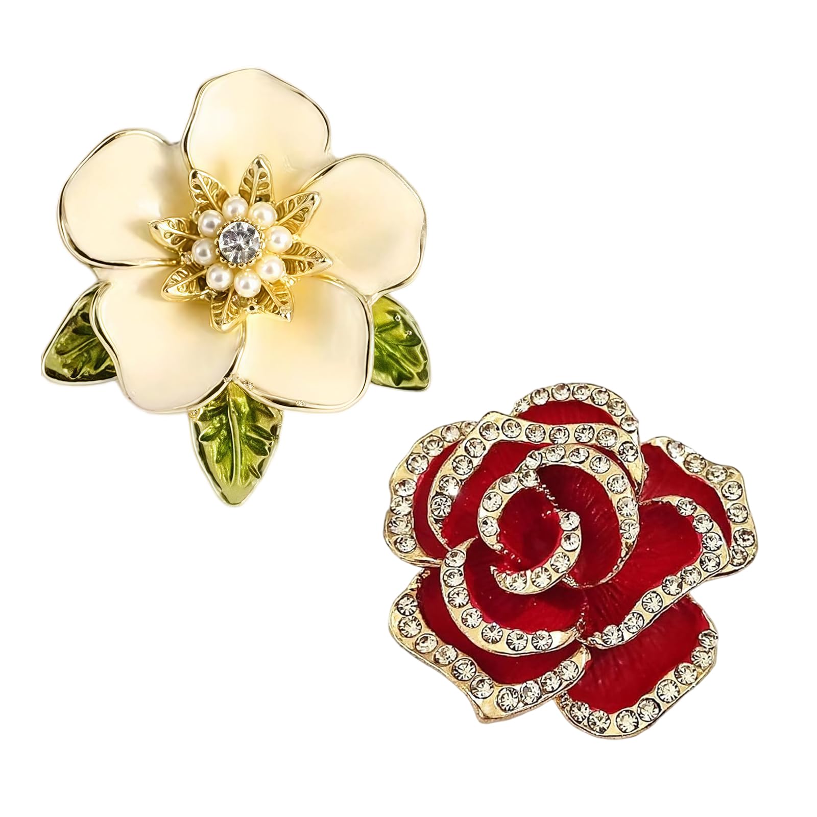 2pcs Brooch Pin For Women, Saree Pins For Women Latest, Elegant Rhinestone Saree Brooch, Versatile For Dresses, Weddings, Parties, Adjustable Waist Clip, Gifts