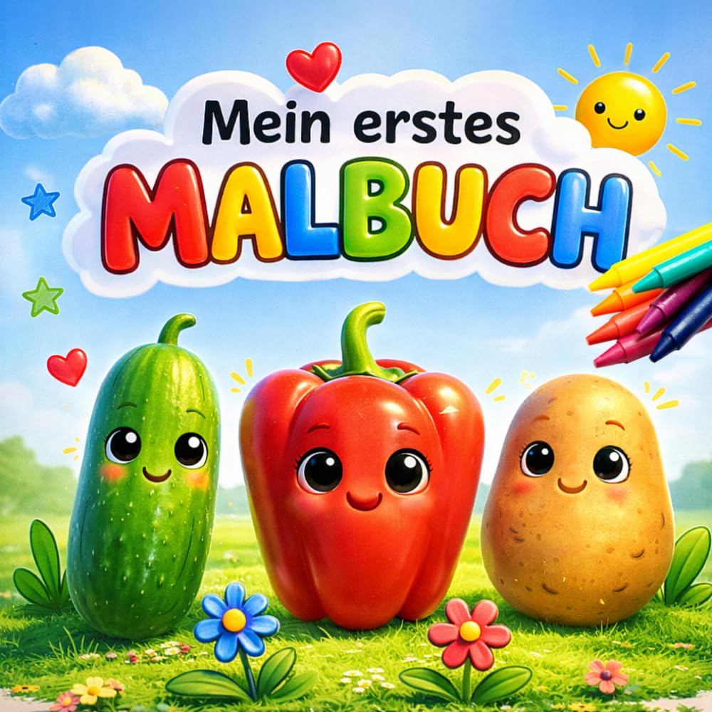 Mein erstes Malbuch: Süßes Gemüse zum Ausmalen