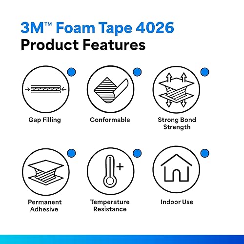 Miniatura 2 de 3M 4026 - Cinta de espuma de uretano con doble revestimiento (varios tipostamaños)