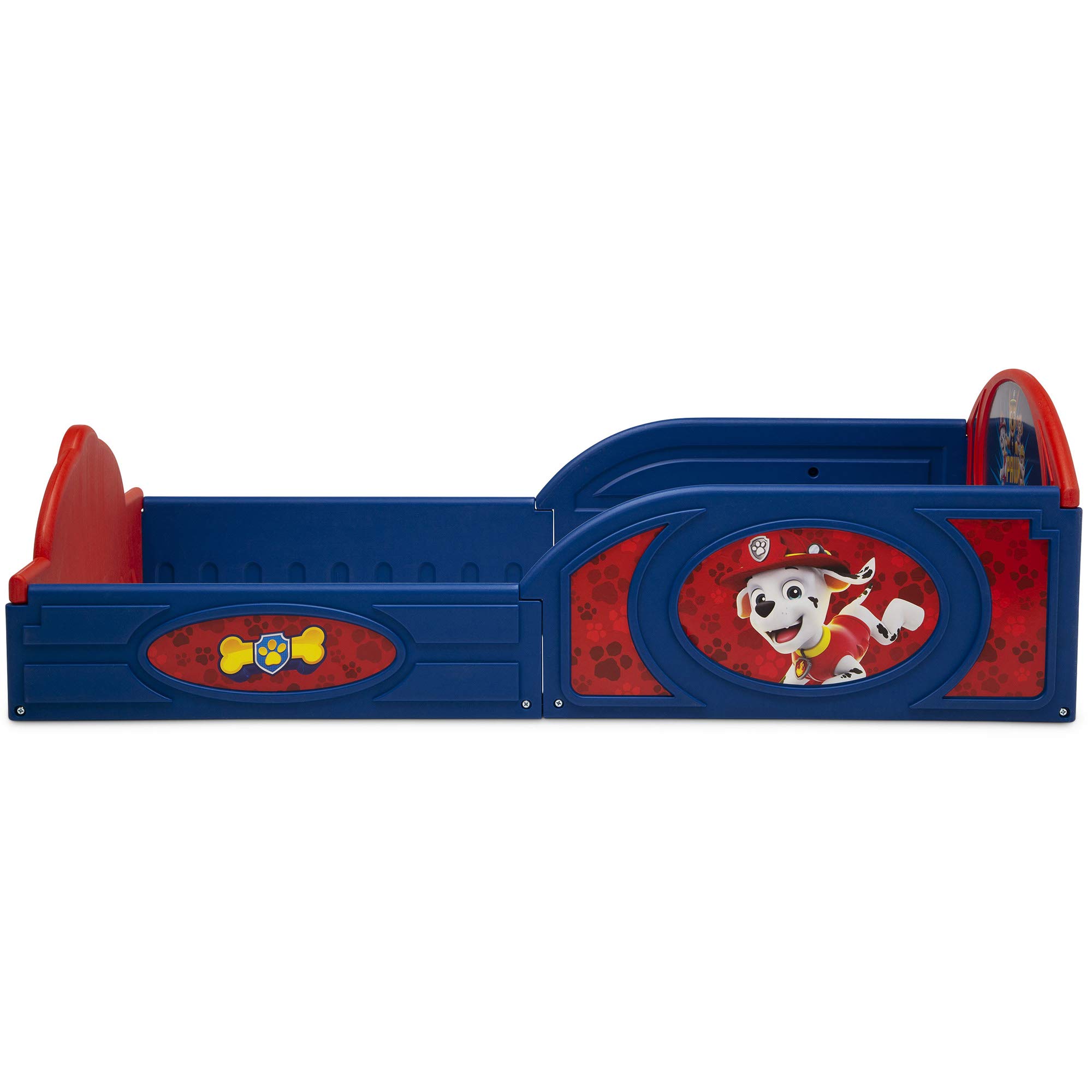 Nick Jr. PAW Patrol Plastic Sleep and Play Toddler Bed with Attached
