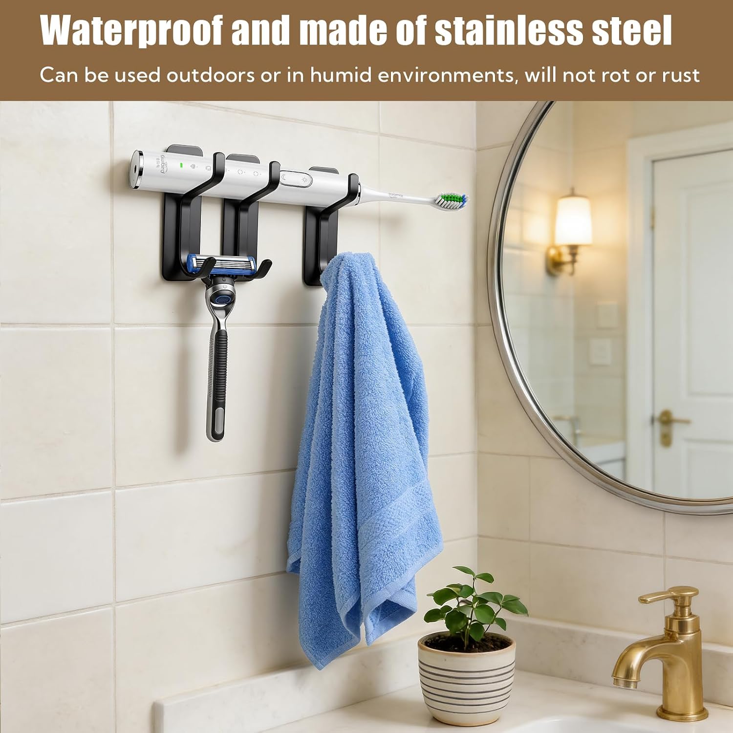 Wall Hooks For Coat And Towel 24 Pack Heavy Duty Metal Coat Hooks 12LB Adhesive Door Hanger Stick on - For Hanging Towel,Purse, Robe, Backpack, Jacket, Clothes - For Bathroom,Dorm, Closet (Black)