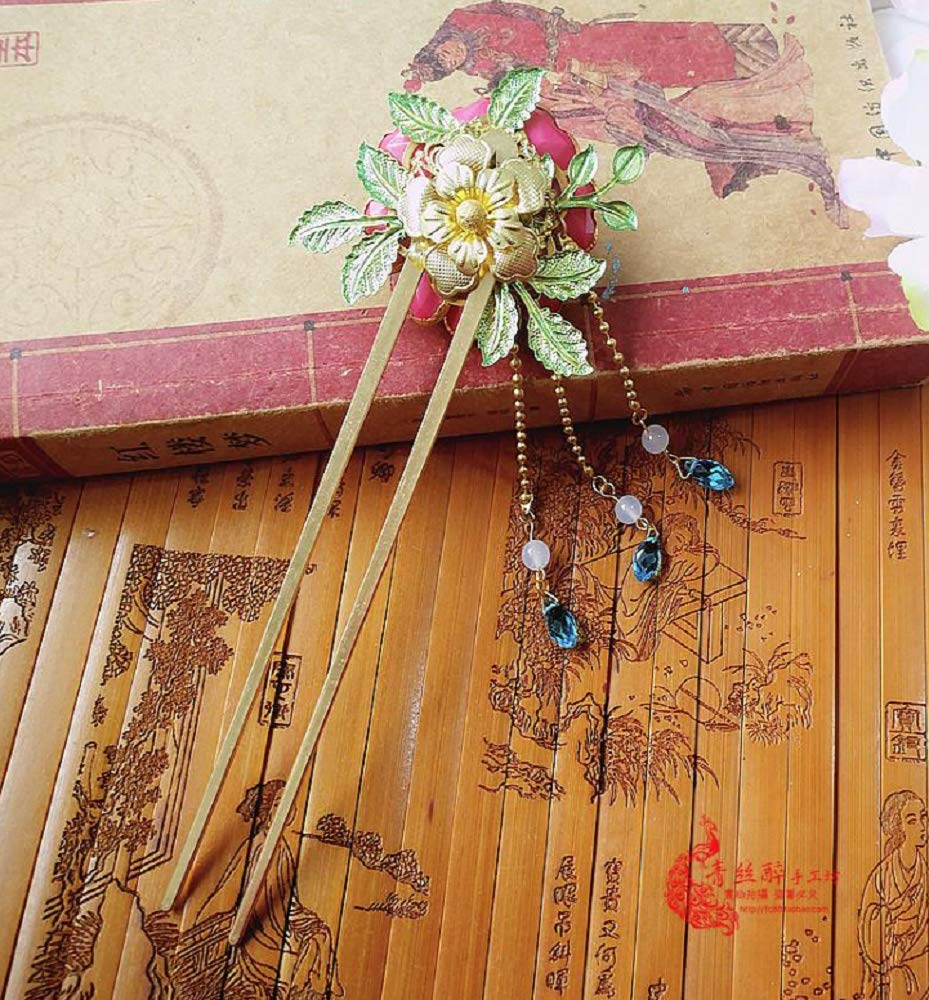 GK-O Anime Akatsuki no Yona Handmade Cosplay Hairpin Hair Clips Costume Hair Accessory