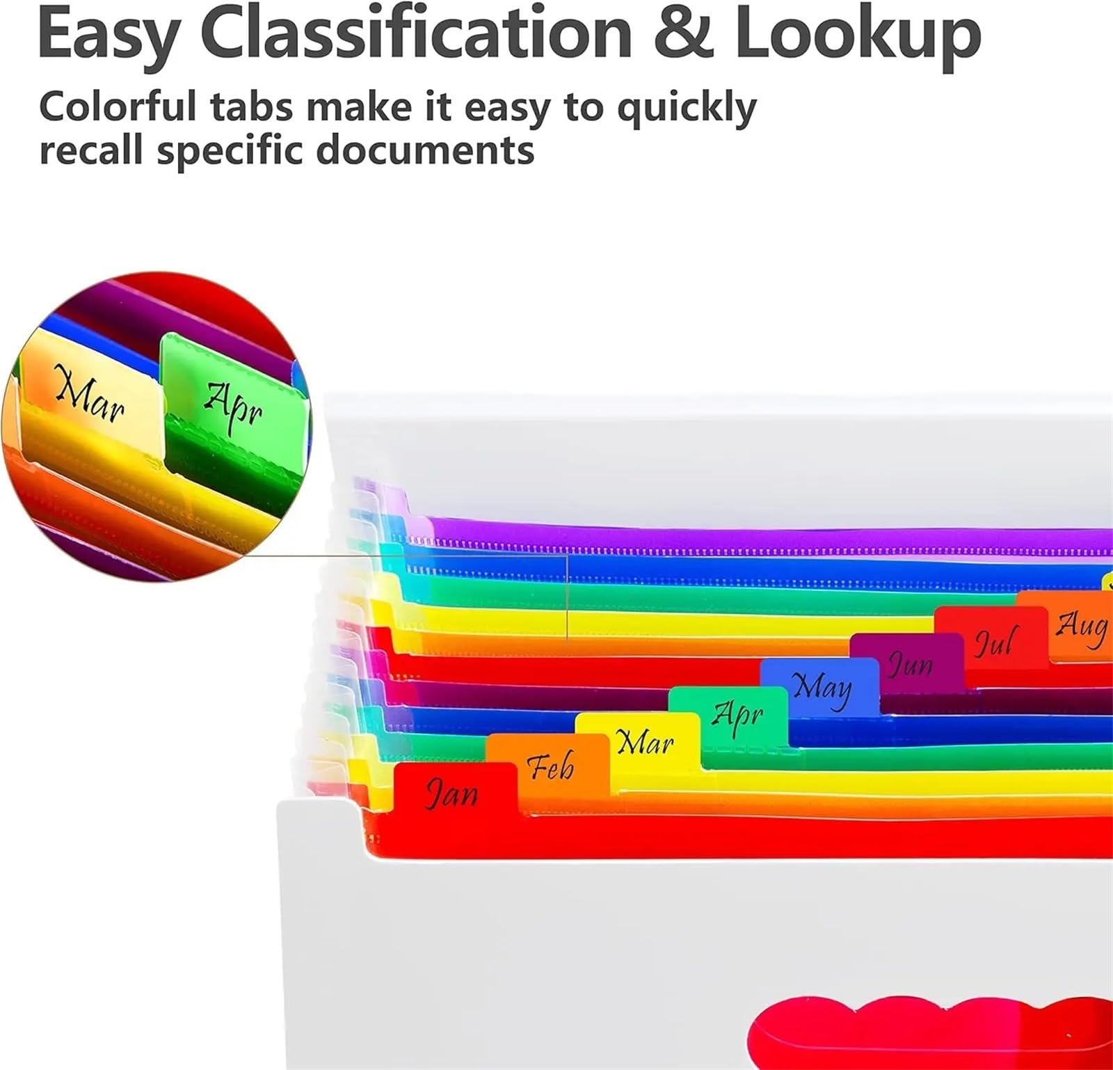 Classeur accordéon, classeur extensible à 12 poches, organiseur portable Pour Fourniture Bureau Scolaire