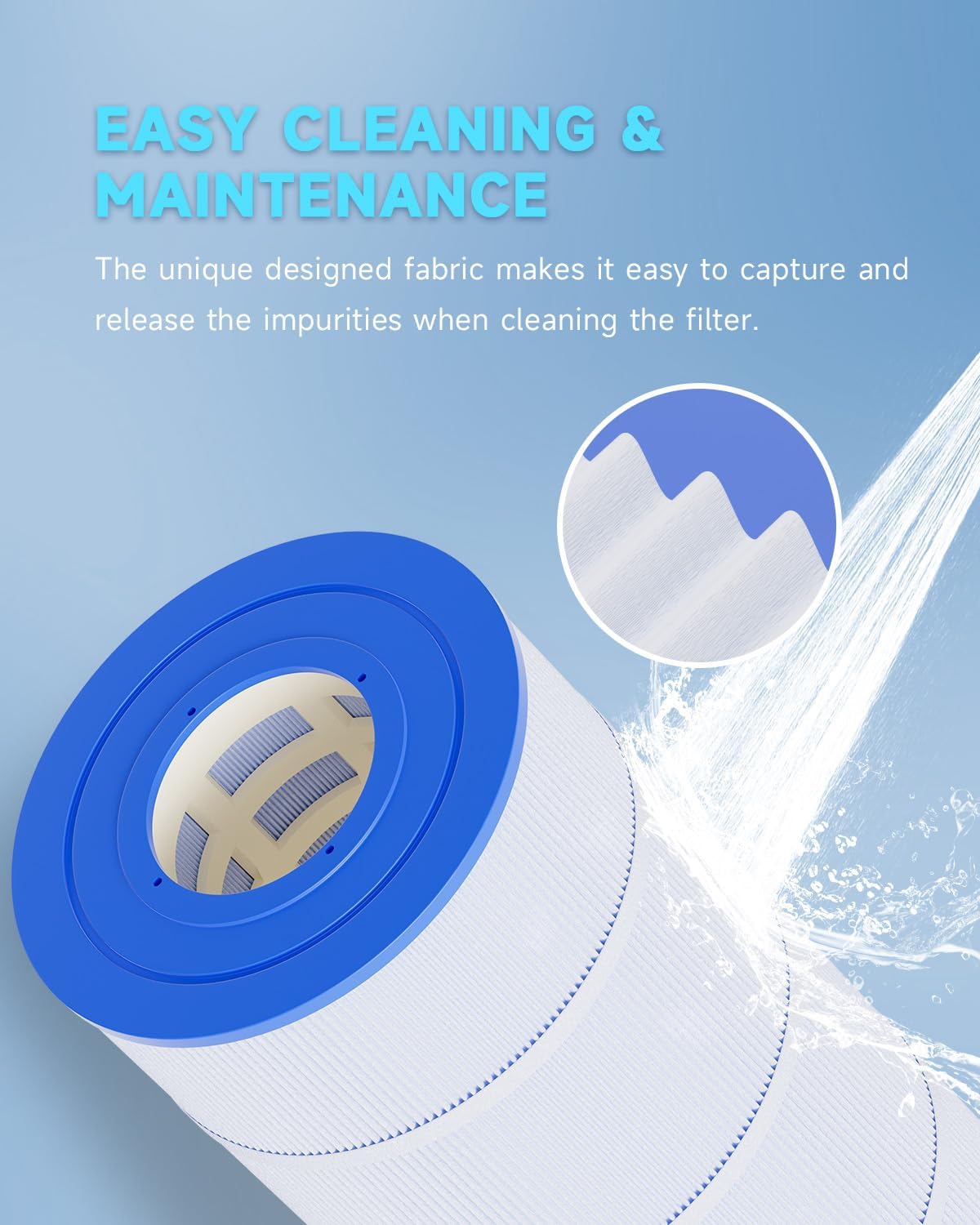 AQUALTRA Pool Filter Compatible with PA90, C900, C-8409, CX900RE, FC-1292, 90 sq. ft. Pool Filter, 17 3/8" x 8 15/16" 2 Pack - Image 8