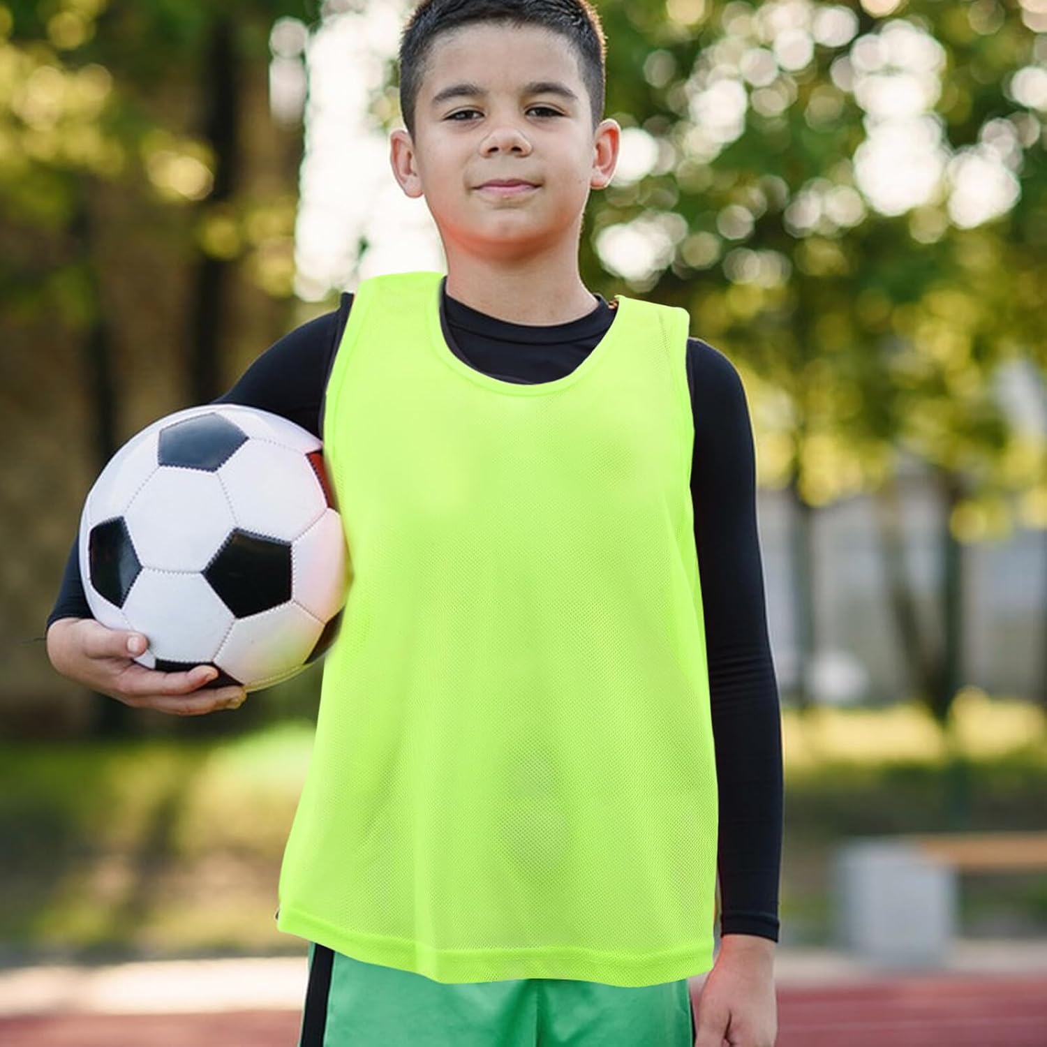 VICASKY 6pcs Quick-drying Washable Soccer Training Vests Mesh Pinnies Polyester Team Practice Jerseys for Adults, Breathable Sports Scrimmage Bibs for Football and Basketball