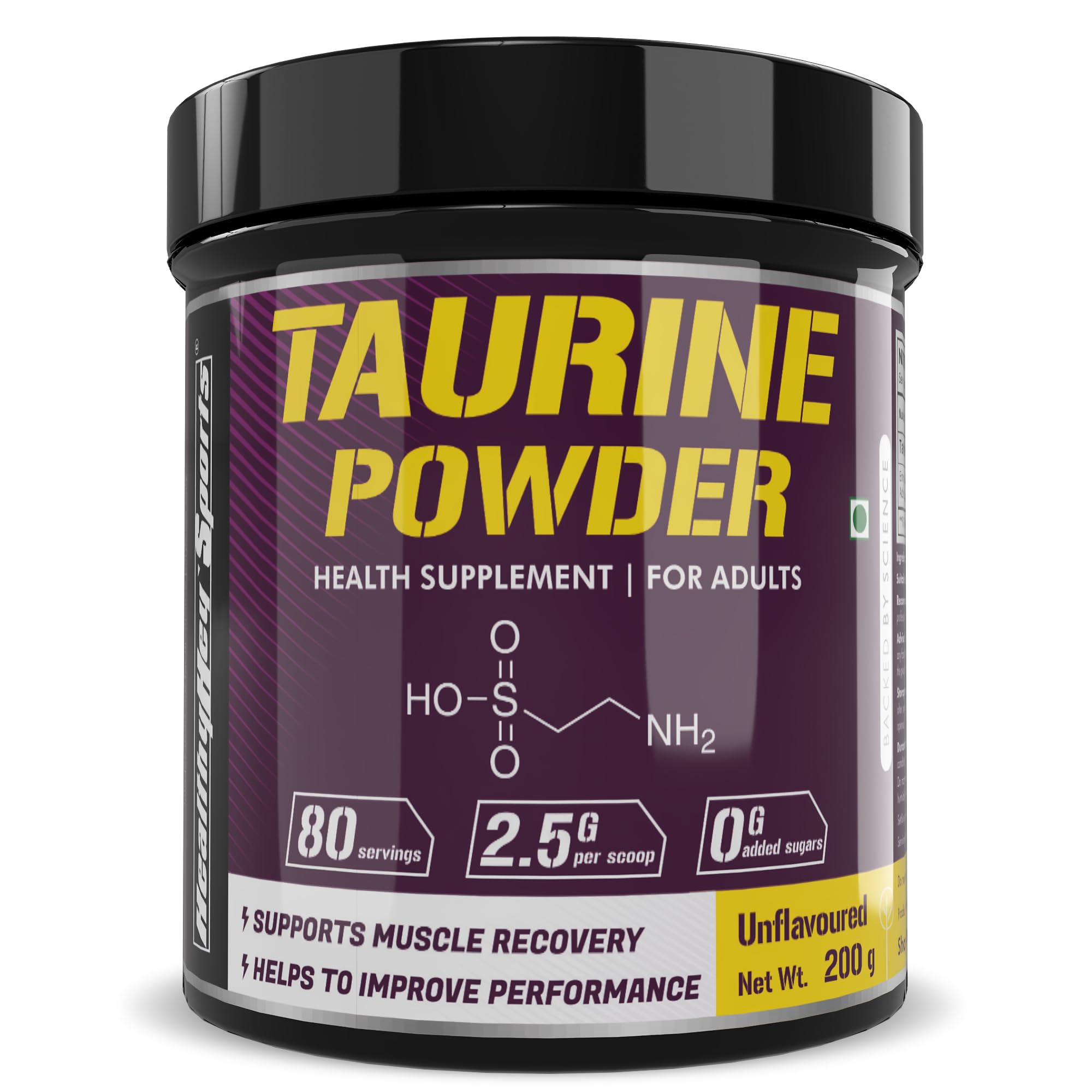 Taurine Powder - Amino Acid Supplement - Improve Performance & Helps Recovery - 200 gram - 80 Servings-image-25