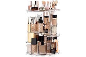360 Rotating Makeup Organizer: Affordable Storage for Cosmetic Enthusiasts