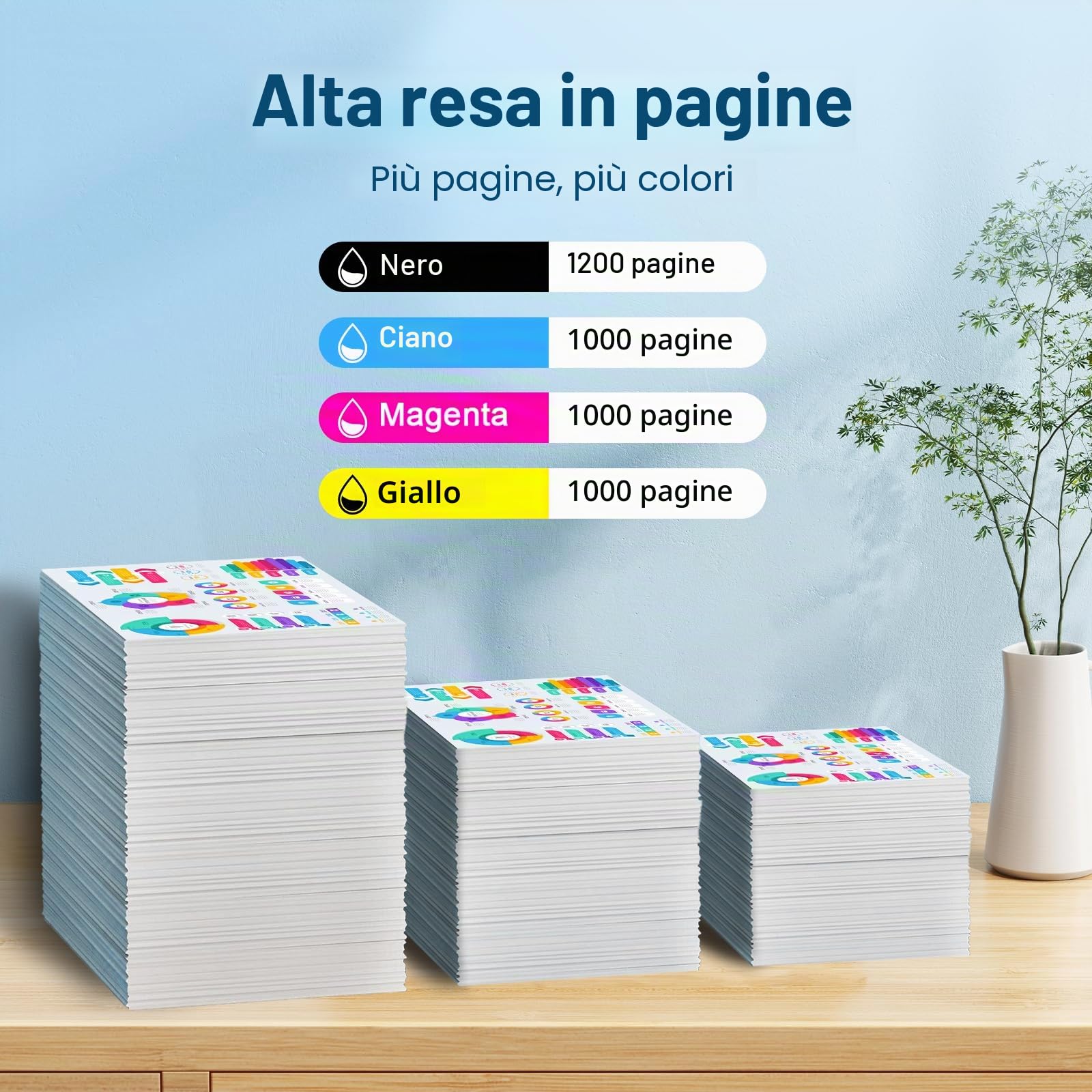 4 Pacchi Toner Compatibili con HP 126A CE310A CE311A CE312A CE313A