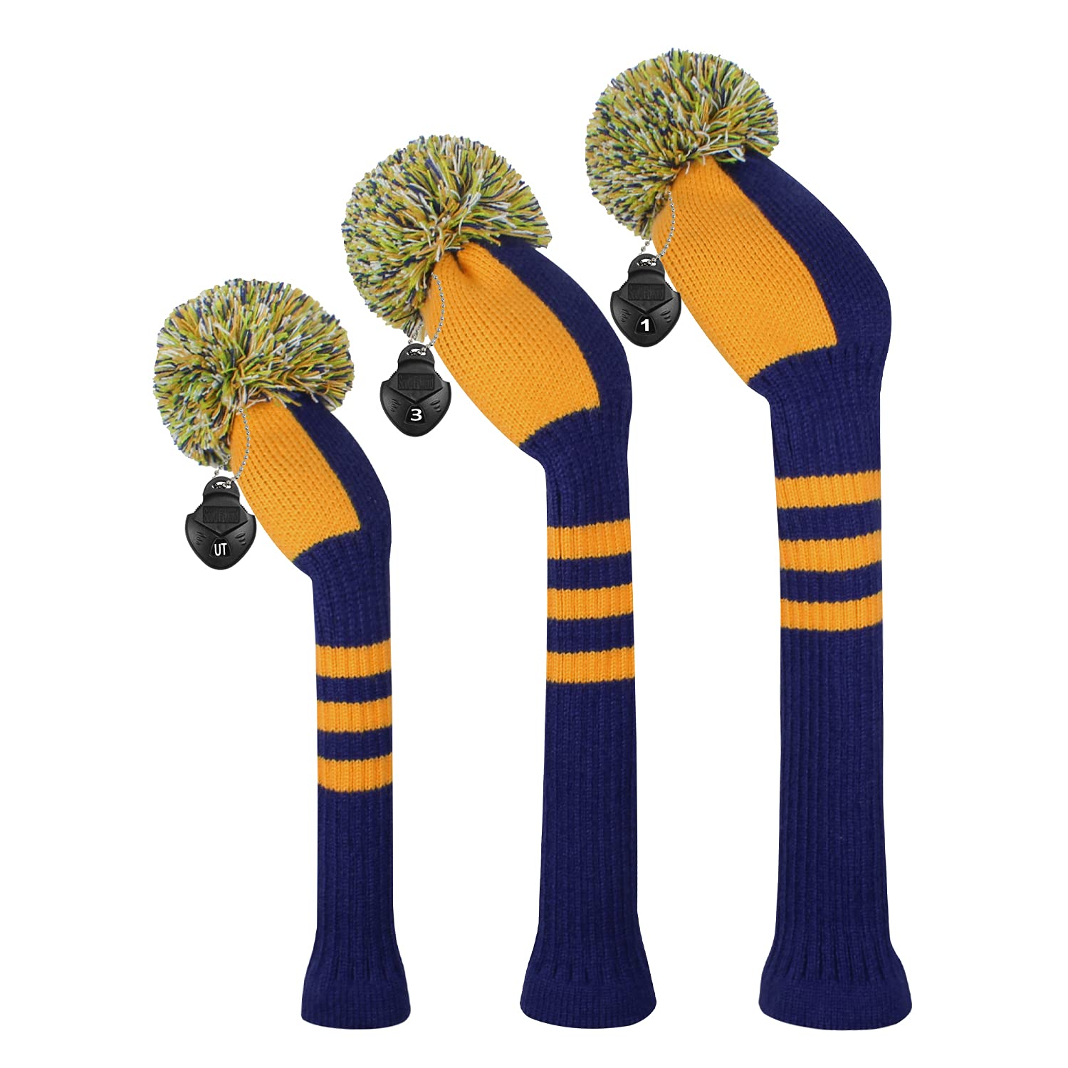 Buy Scott Edward Golf Headcovers for Woods Set of 3 Fits Well Driver