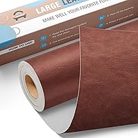 Vista 33 de Kit de reparación de cuero para muebles de 4 x 63 pulgadas, parche de reparación de cinta de cuero autoadhesivo para sofá, kit de parches