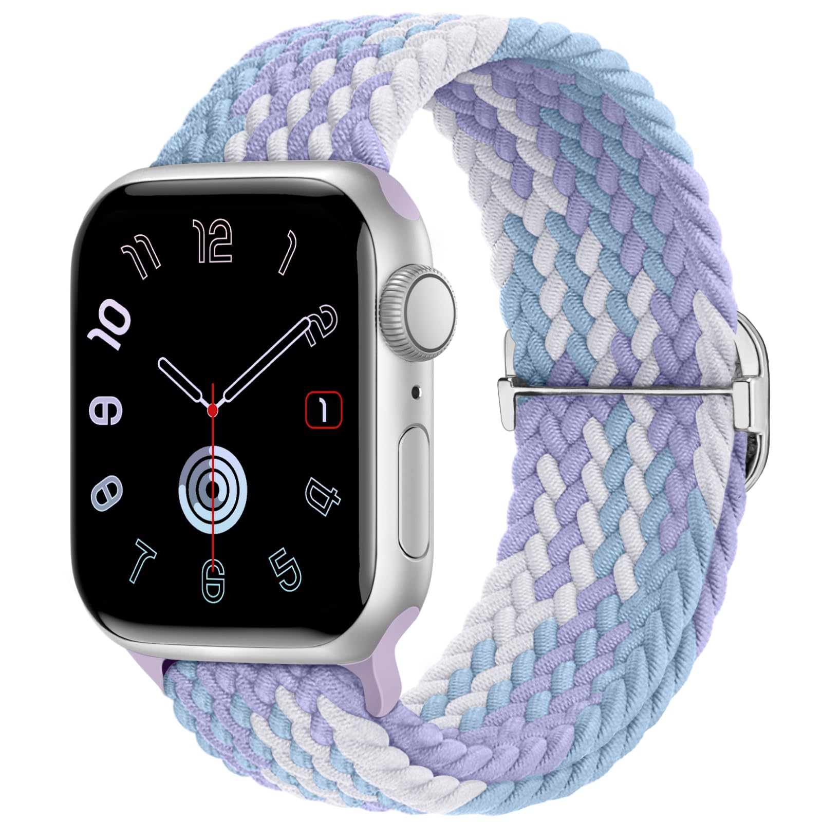 Braided Stretchy Nylon Band Compatible for Apple Watch Bands Women Men