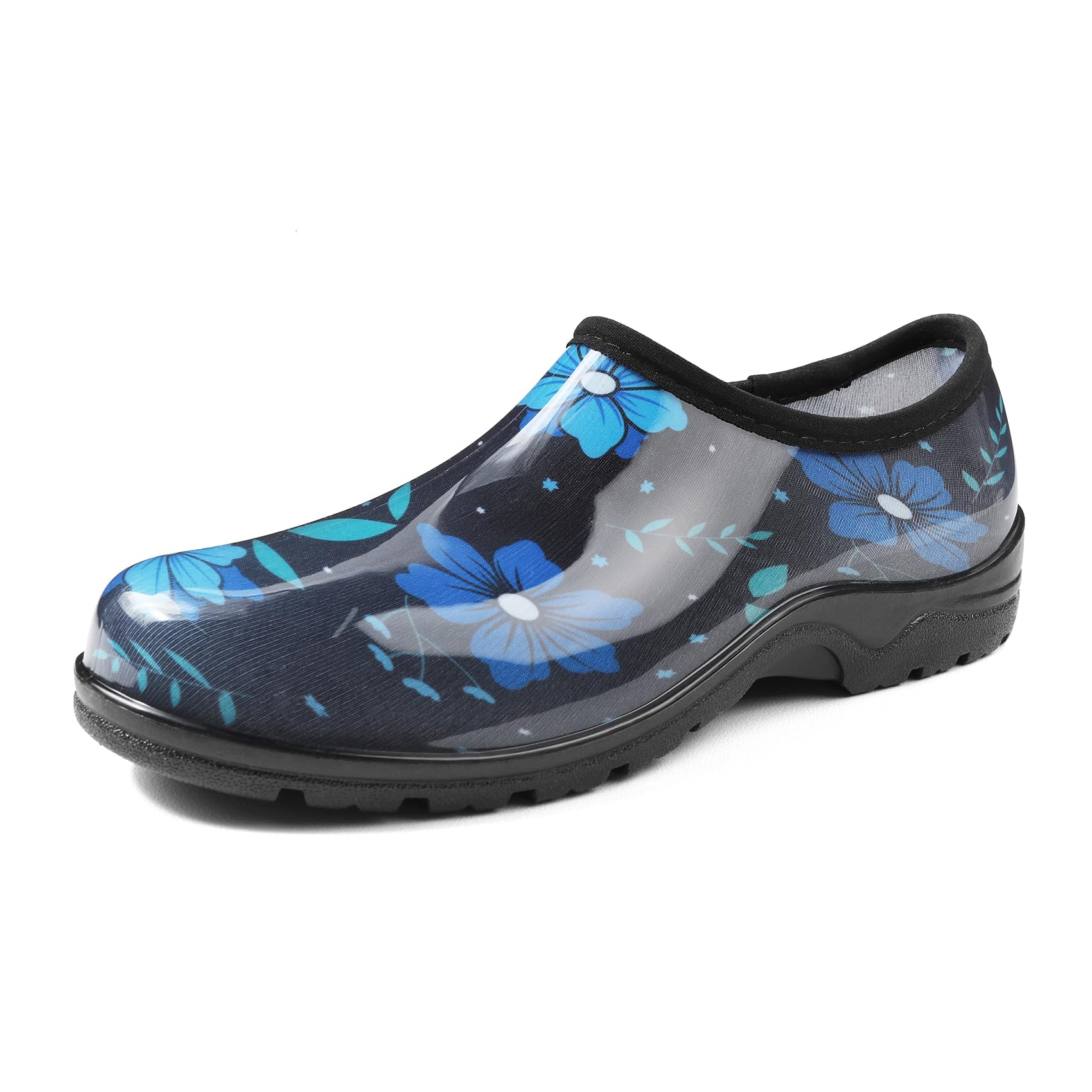 DKSUKO Waterproof Garden Shoe for Women Outdoor Slip-On Rain Boots Short Ankle