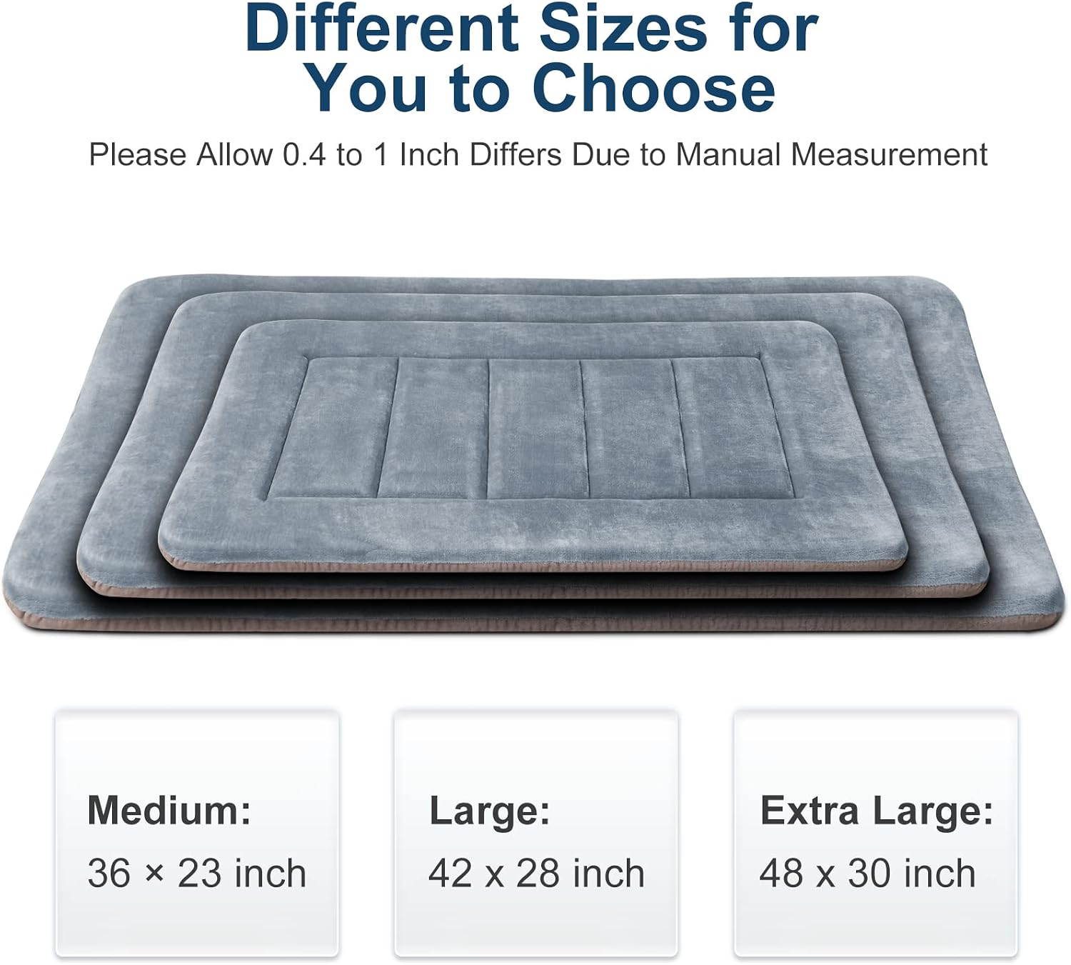 Dog Beds for Medium Dogs Crate Bed Mat 36 in Soft Kennel Pads Washable Non Slip Dog Mattress Pet Beds Cushion for Pets Sleeping Mats