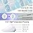DUKASOU Semi Cured Gel Nail Strips, Summer Blue | 28 pcs Gel Nail Strips Work with Any UV Lamp, Salon Quality UV Nails Stickers, Easy to Apply for Home Nails DIY