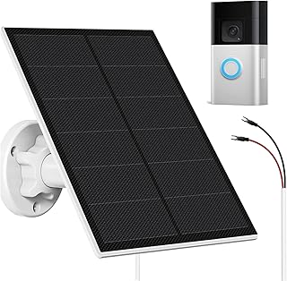 5W Solar Panel Charger Compatible with Ring Video Doorbell 3/3 Plus /4 Battery, Battery Video Doorbell Plus, IP65 Waterpro... Price In India