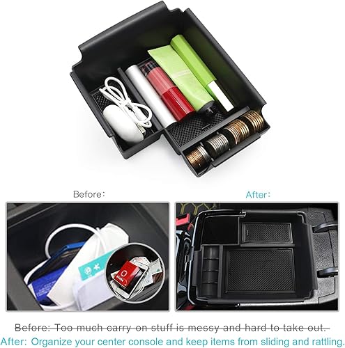 Miniatura 2 de CDEFG Organizador de Consola Central Compatible con Kia Forte GT GT-Line FE LX LXS 2019 2020 2021 2022 2023 2024, Accesorios para Kia Forte 2024