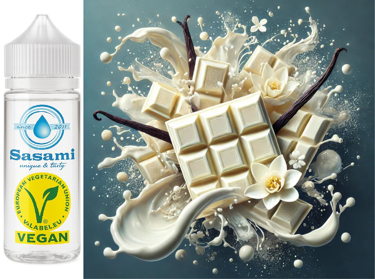 Biała czekolada–wanilia aromat koncentrat – Wegański – Sasami – 100ml