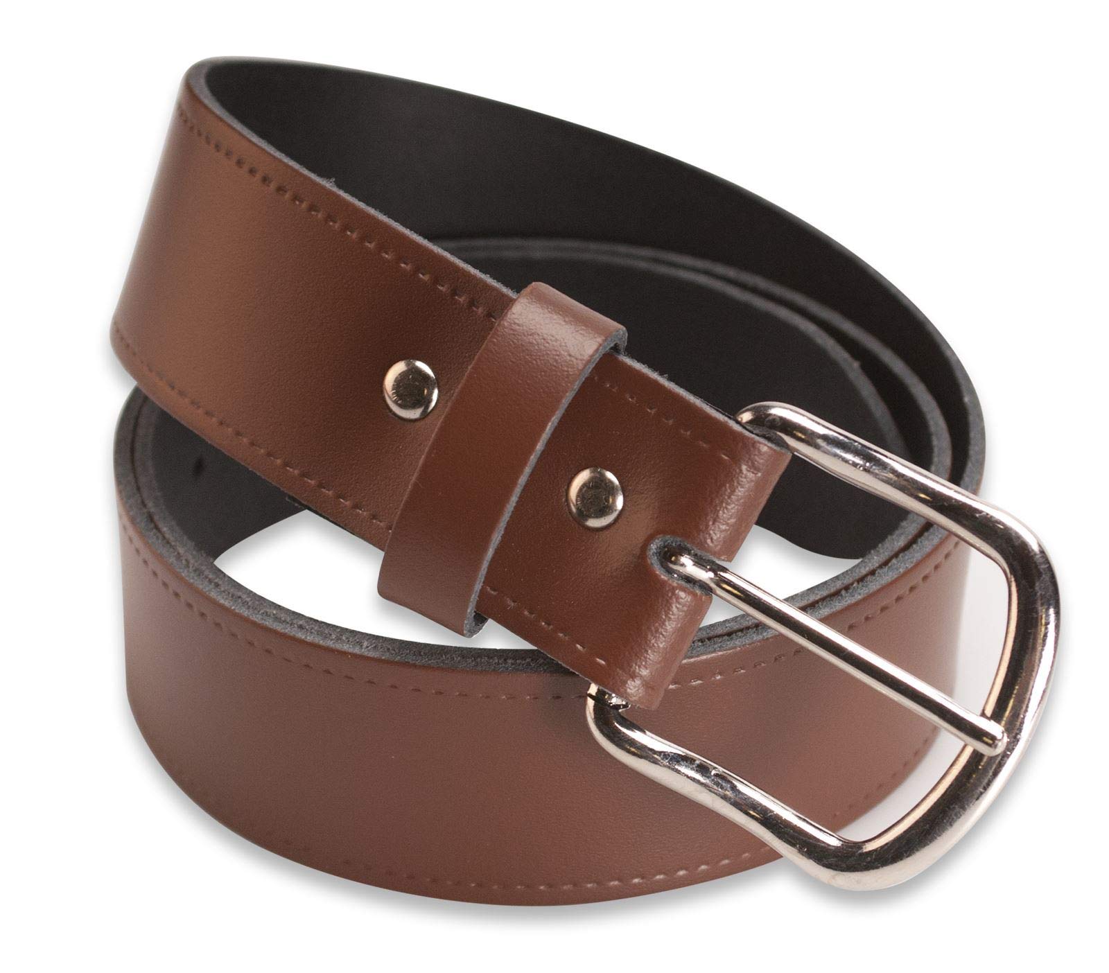 Hawkdale Mens Leather Belt - Black, Brown 1.5 Inch Smart/Casual - Made in the UK # 808-400
