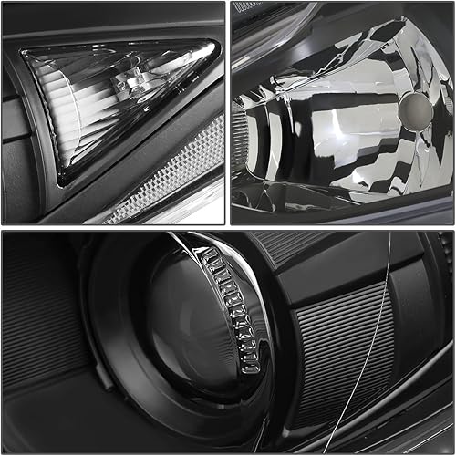 Miniatura 6 de Par de lámparas de montaje de faros delanteros con proyector de esquina ámbar ahumado, compatible con Mazda 3 BM 14-16