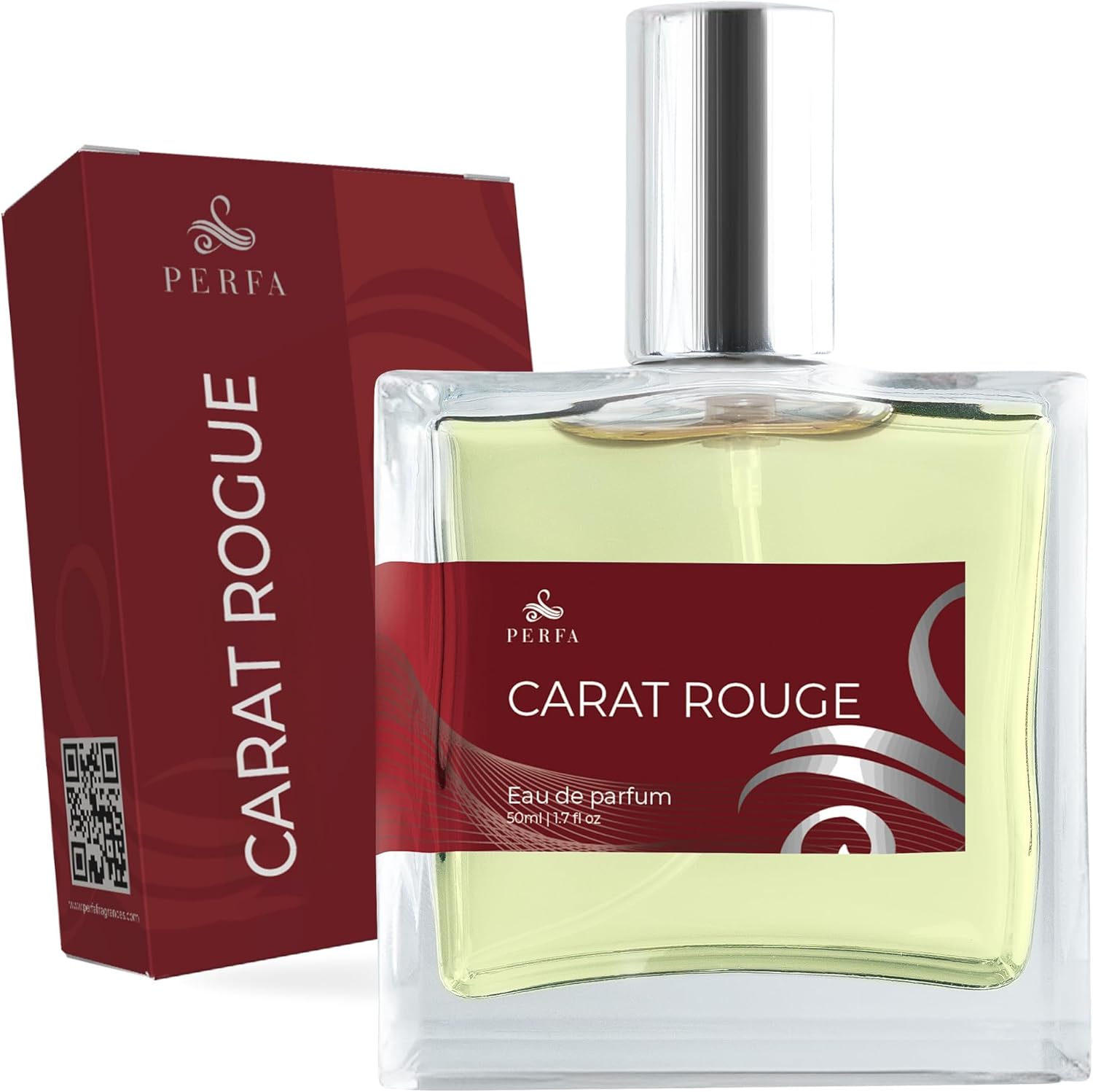 Perfa Women's Inspired Eau De Parfum | B.accarat Floral Amber Scent With Jasmine, Saffron | Clean Musk Dry Down | Long-Lasting | Gift-Ready Ladies Fragrance | Fine Mist Atomiser Spray | Carat Rouge