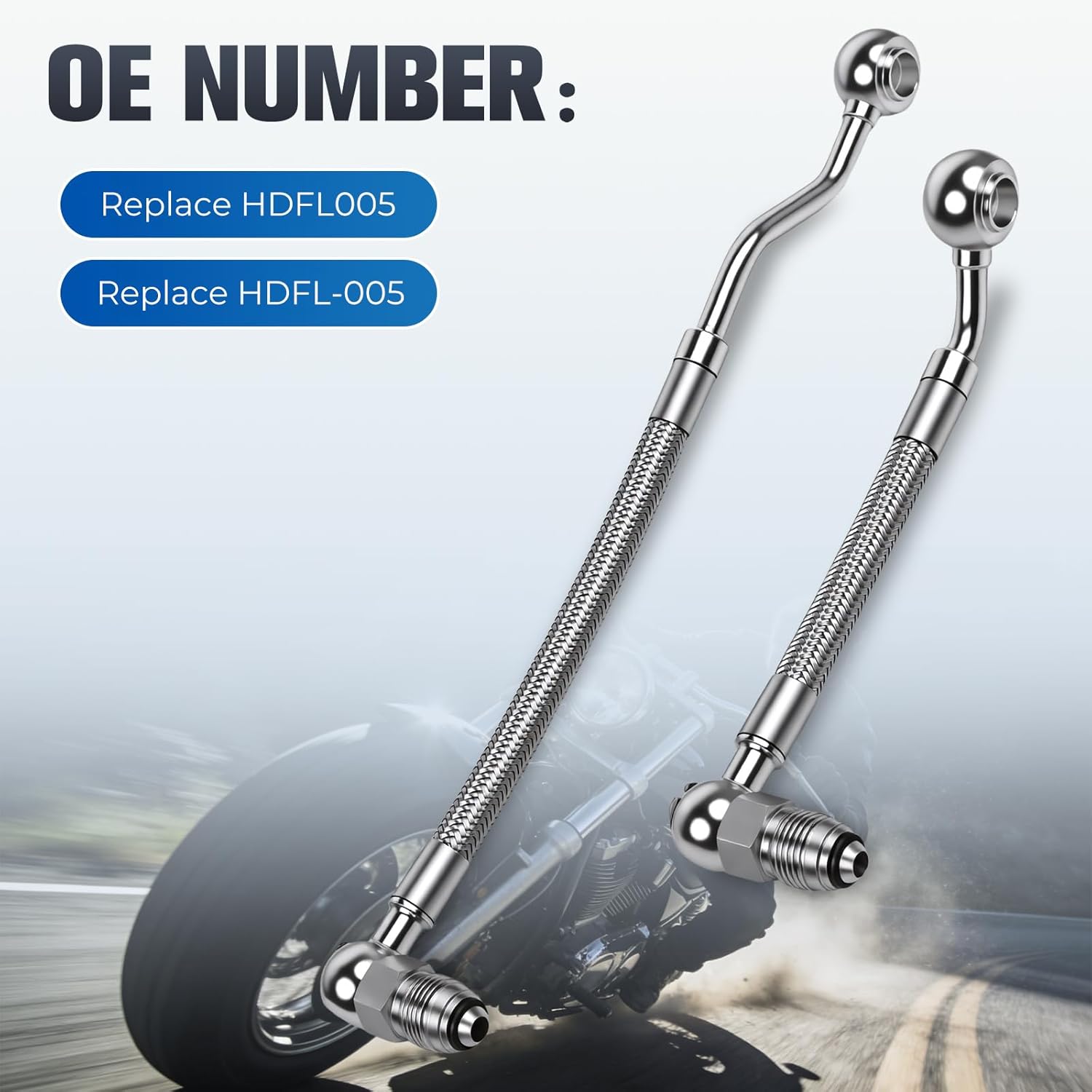 Fuel Injection Lines Compatible with Harley Davidson Road Glide Road King Tour Glide Electra Glide 1995-1999 Replace HDFL005 HDFL-005
