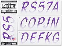 Vista 35 de Stiffie Whipline - Calcomanías de identificación alfanuméricas, adhesivos de números de registro para barcos y embarcaciones personales