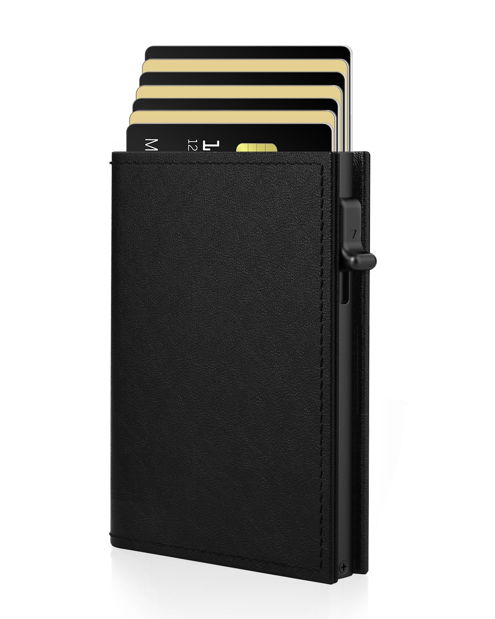 Photo 1 of 2026 Wallet for Men - RFID Blocking Pop Up Card Holder, Slim Small Trifold, Minimalist Front Pocket Wallet Holds 9-11 Cards 10+ Bills, Premium Leather ID Window Magnetic Closure, Mens Gift