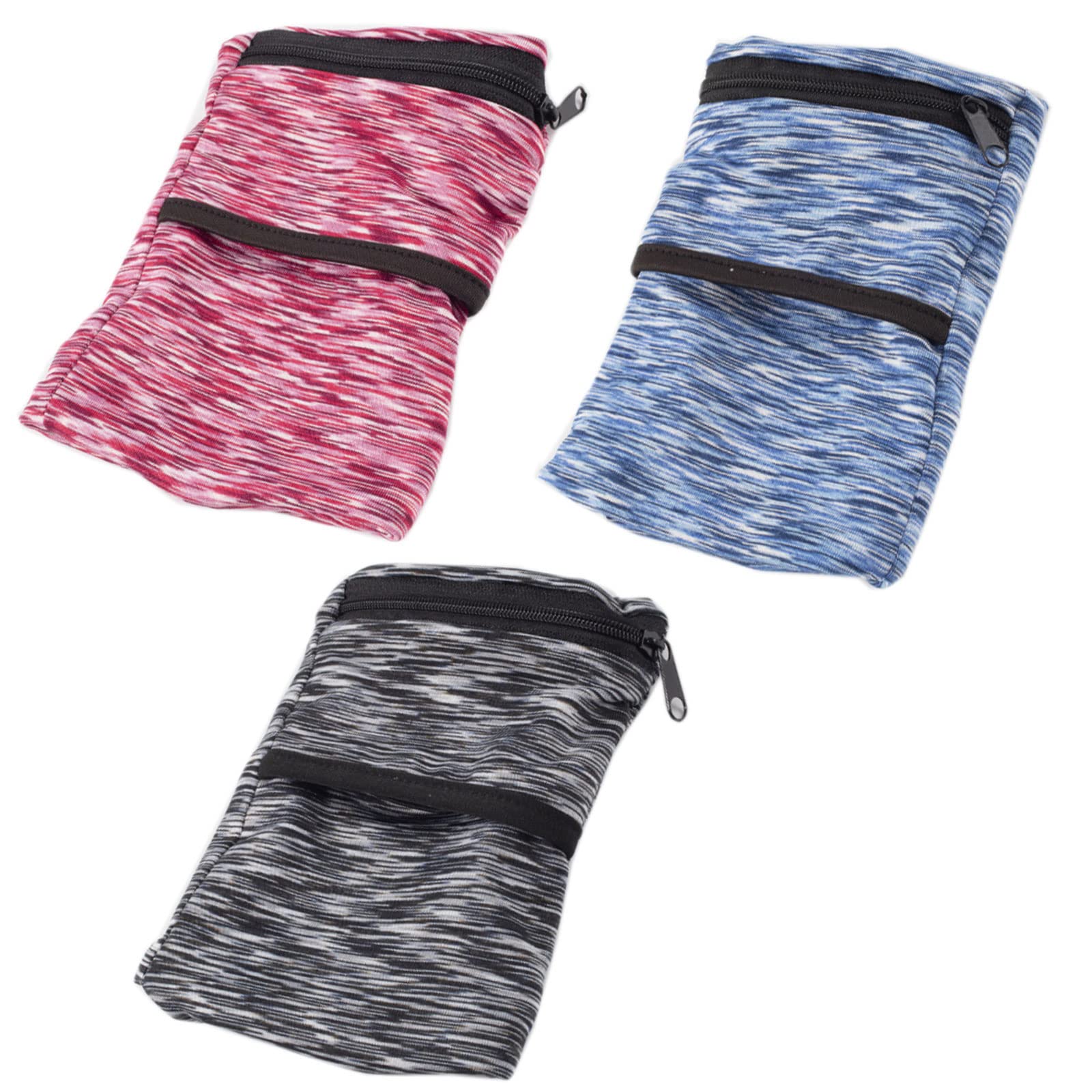 Lot De 2 Sacs De Poignet Zippés En Coton – Pour Running, Cyclisme, Musculation, évacuation Transpiration