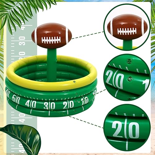 Miniatura 4 de Bencailor Enfriador inflable de fútbol para lanzar juguetes de decoración inflable de fútbol enfriador de bebidas de fútbol rugby enfriador de