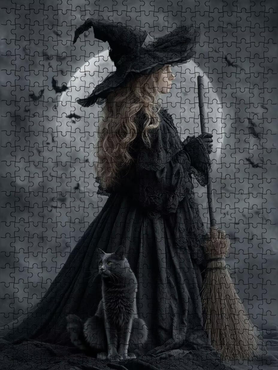 Puzzle de 4000 para Adultos, Black Cat Woman, Clásicos YHPGL7-308