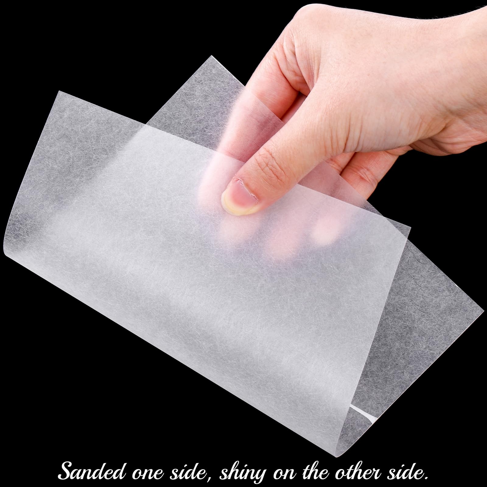 Goaste 50 Pack Shrink Plastic Sheets, 7.9 x 5.7 inch Blank Shrink Film Paper - Image 3