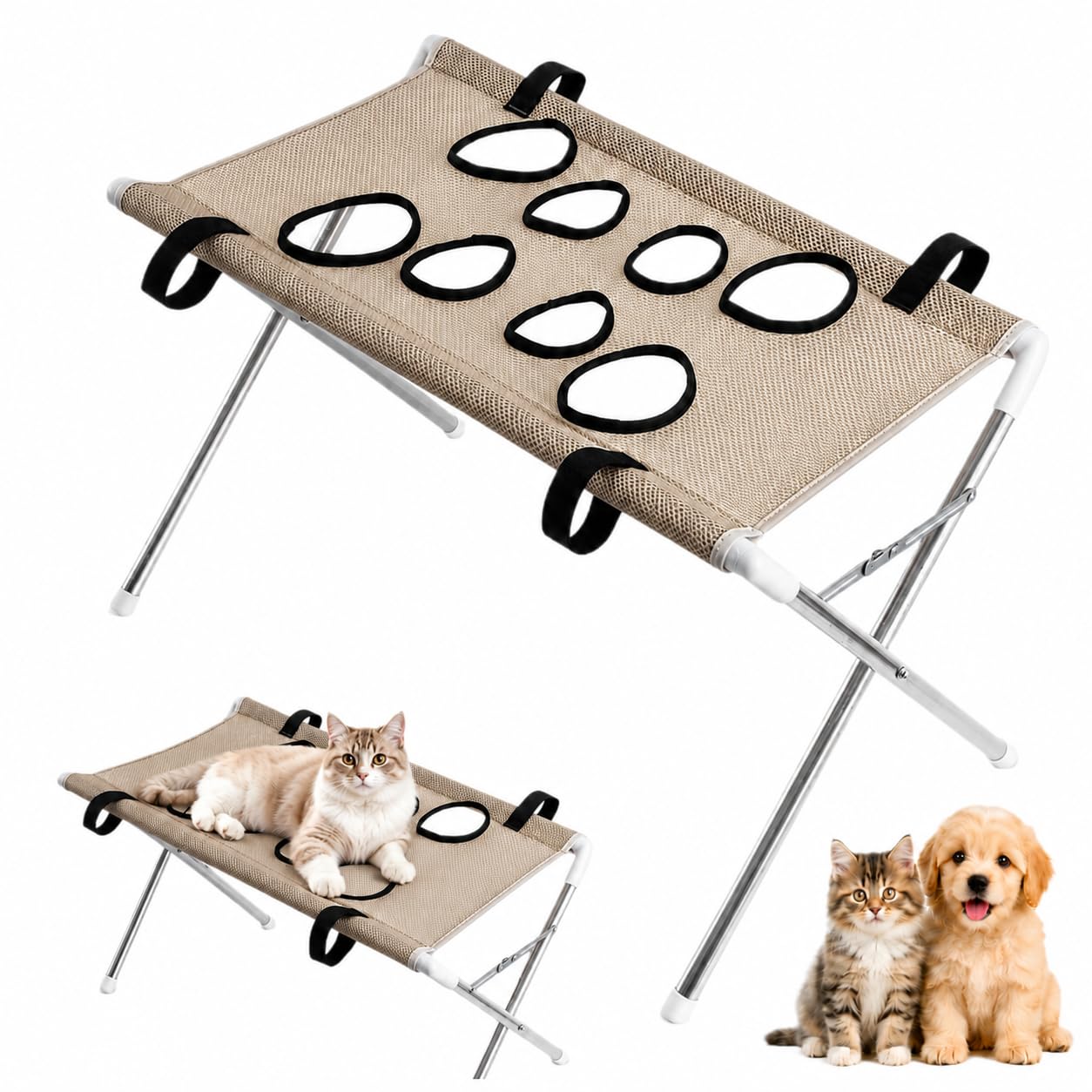 Pet Bathing Hammock for Dogs, Dog Grooming Hammock Stand